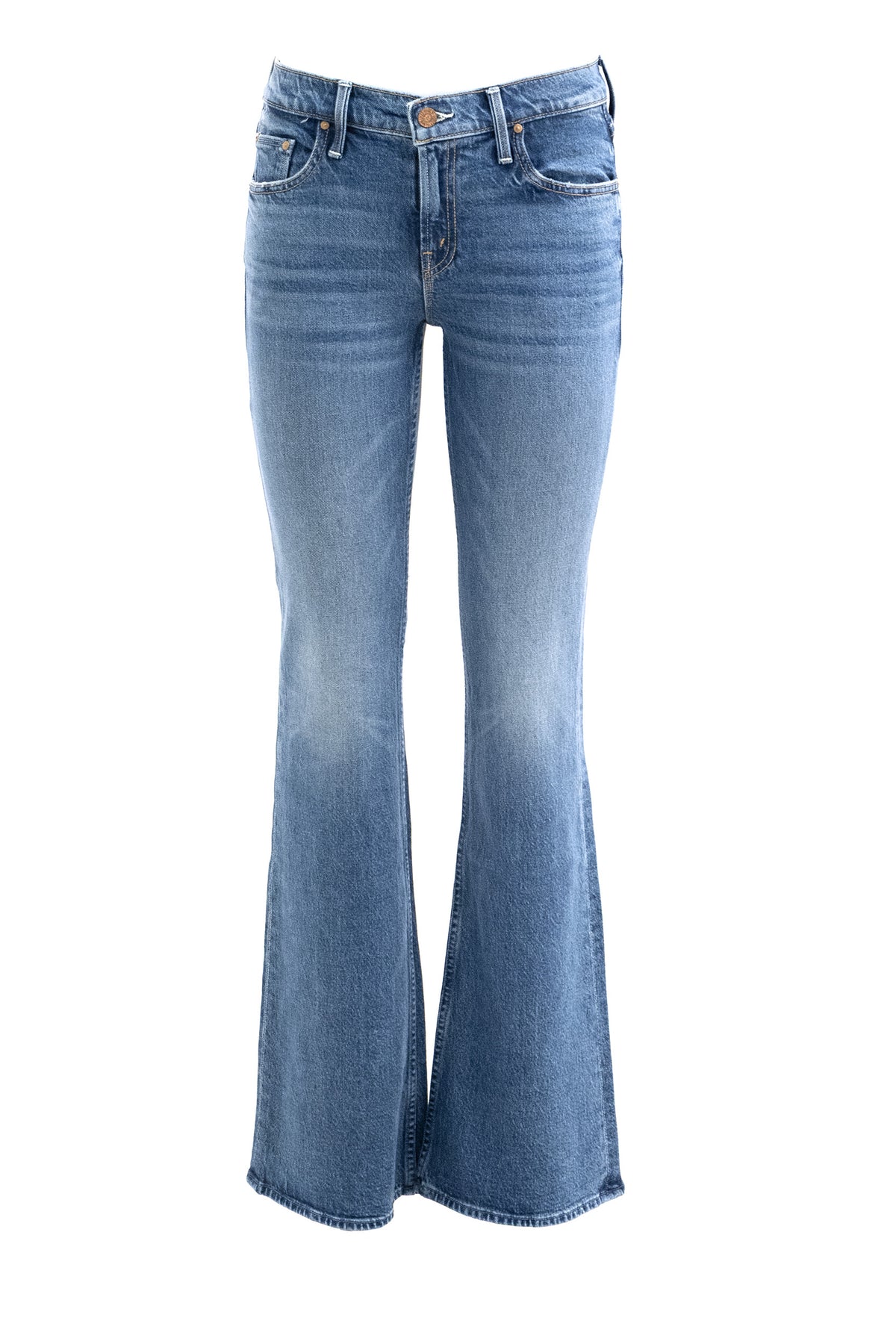 MOTHER Blue cotton denim The Jinx Heel jeans