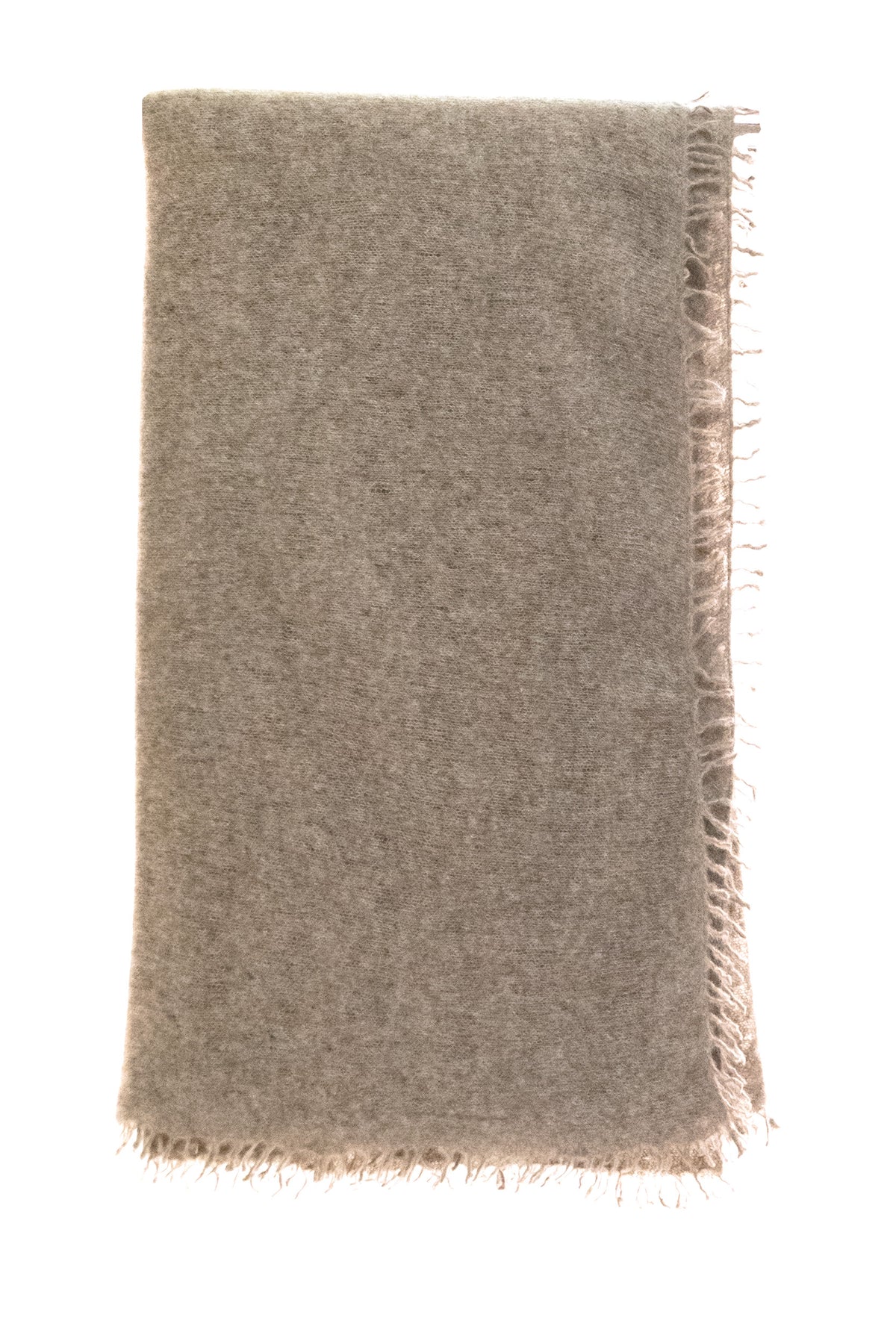 MOULETA Sciarpa in cashmere color tortora, Beige