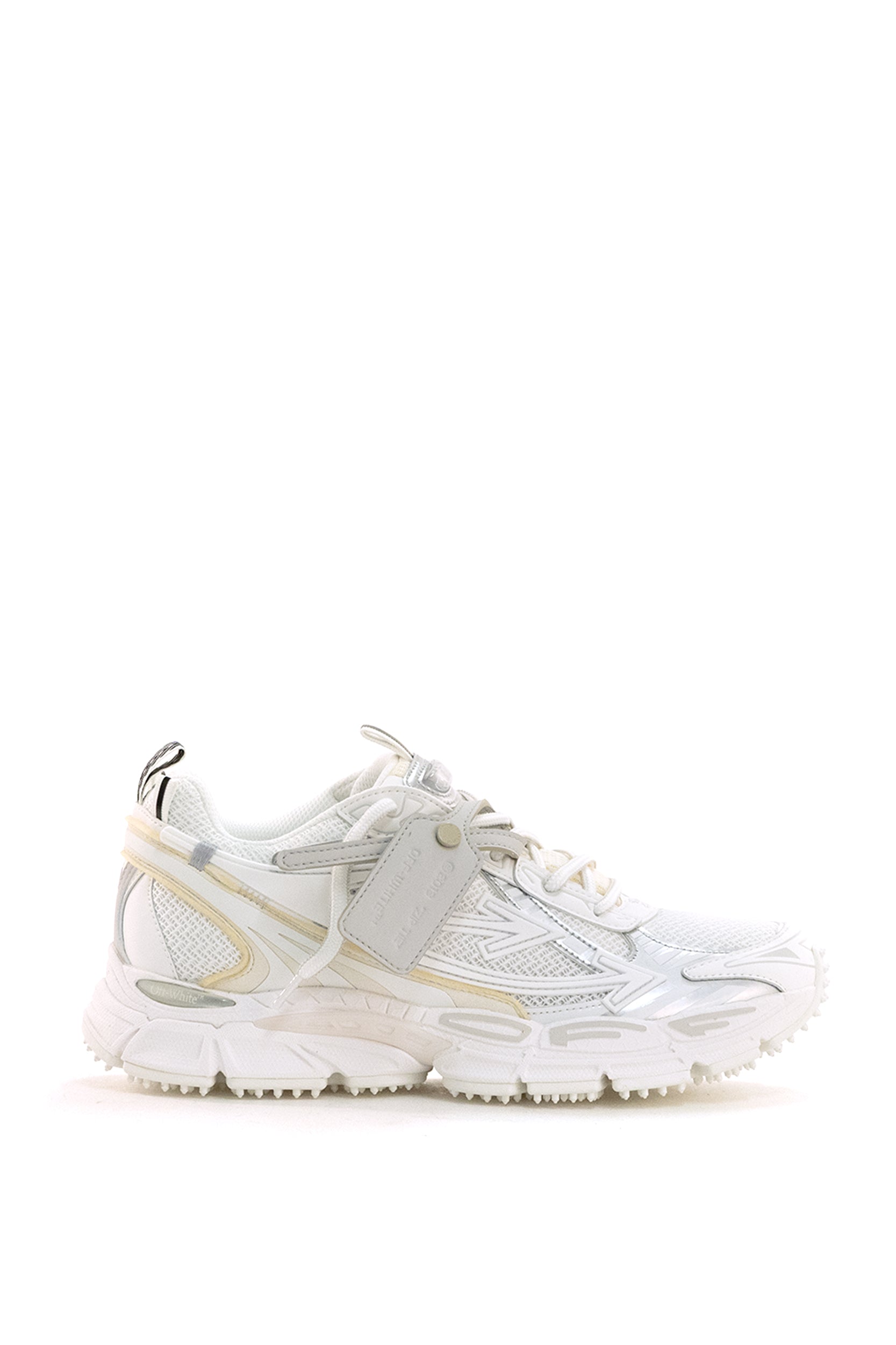 Sneakers Be Right Back in pelle sintetica e mesh di colore bianco<BR/> OMIA295C99FAB001 0101 OFF WHITE 