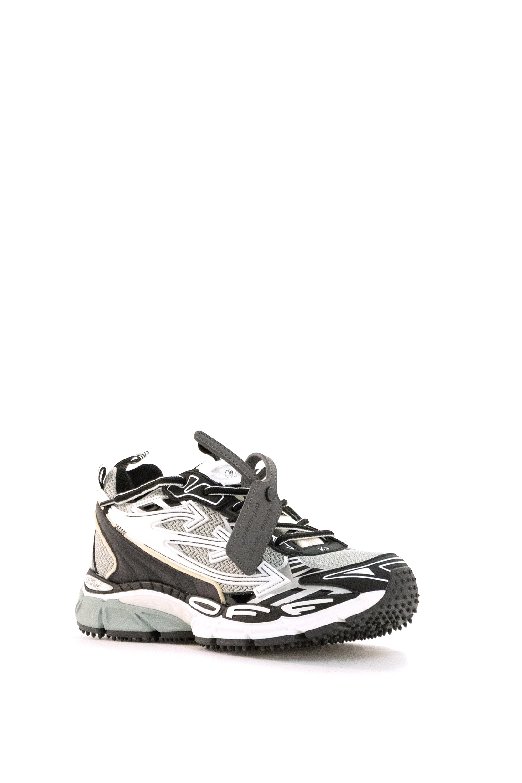 Sneakers Out Of Office in pelle di colore bianco e grigio<BR/> OMIA295C99FAB001 0510 OFF WHITE 