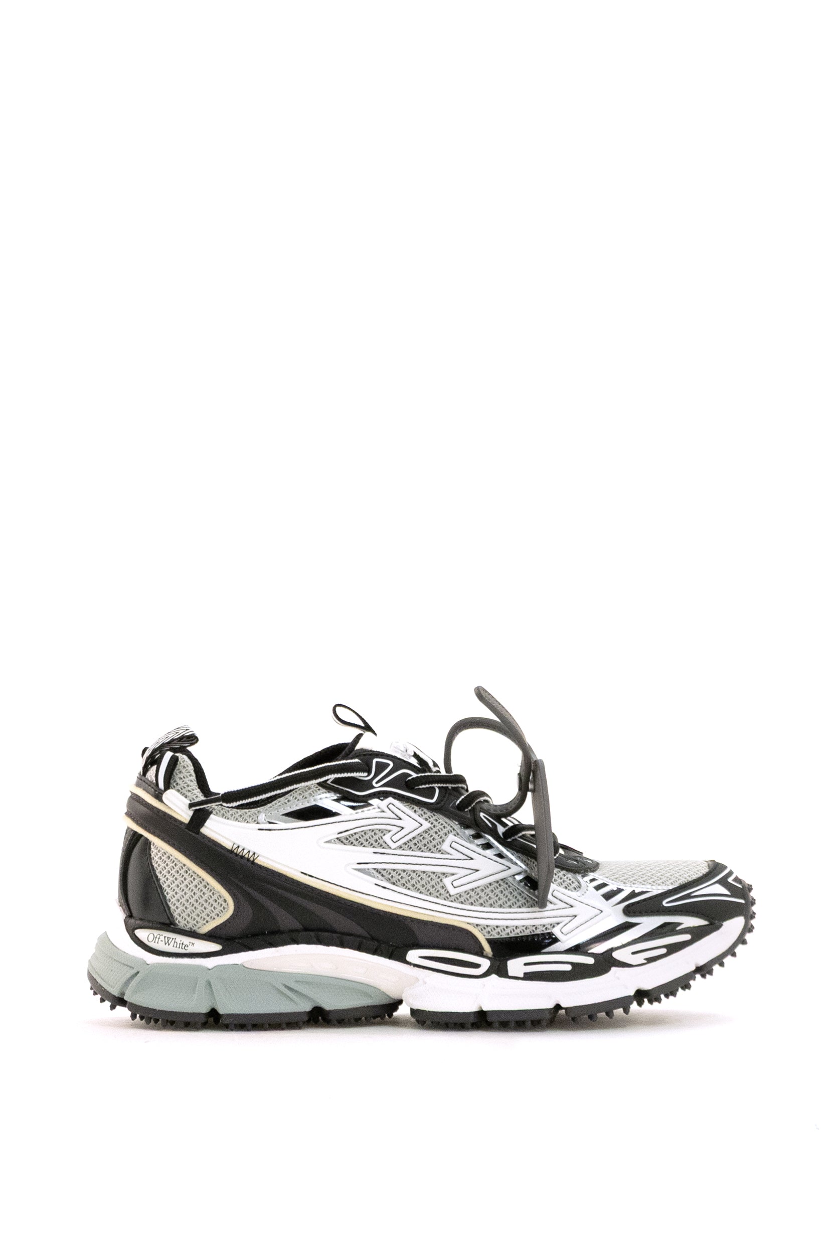 Sneakers Out Of Office in pelle di colore bianco e grigio<BR/> OMIA295C99FAB001 0510 OFF WHITE 