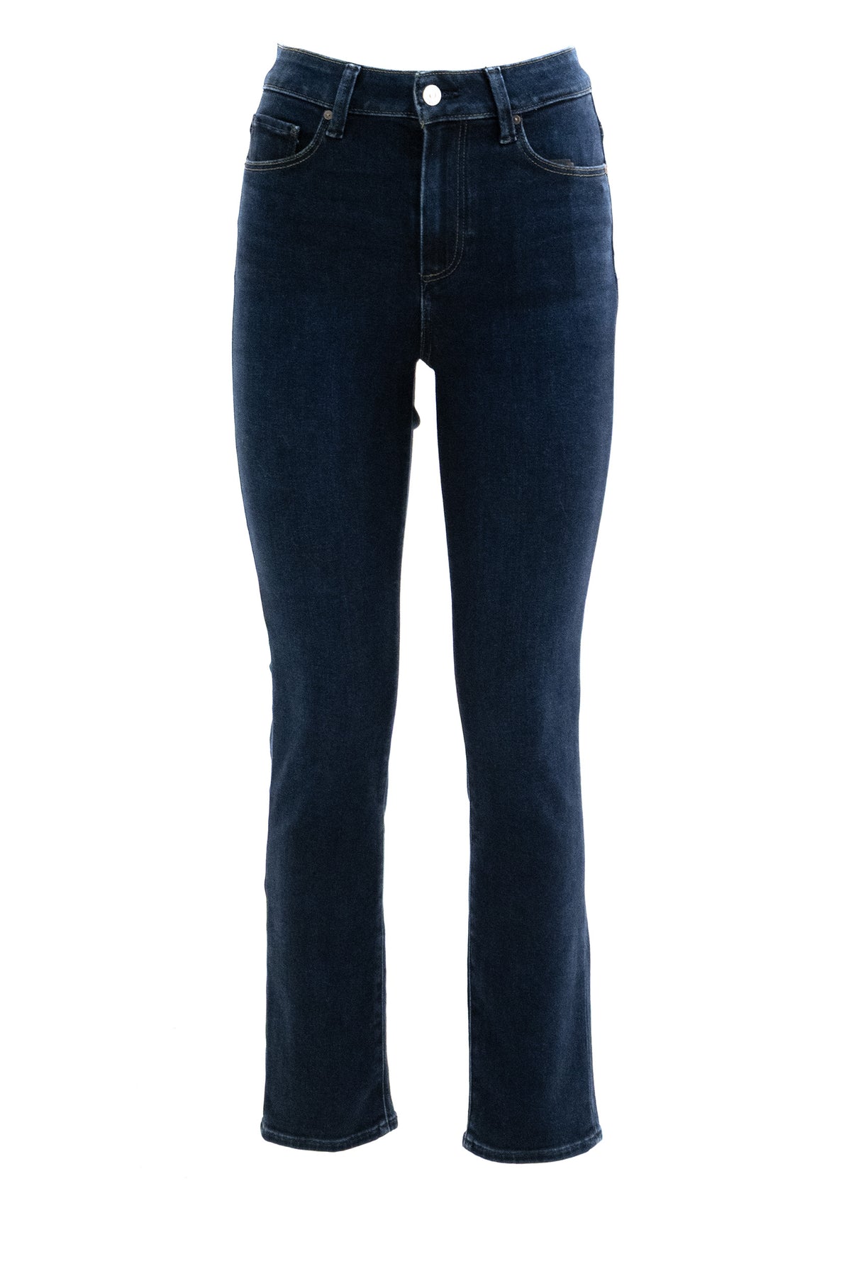 PAIGE Jeans Gemma in denim di cotone di colore blu