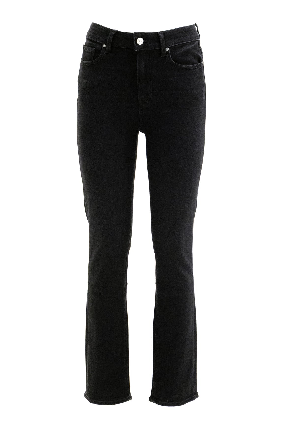 PAIGE Jeans Gemma in denim di cotone di colore nero