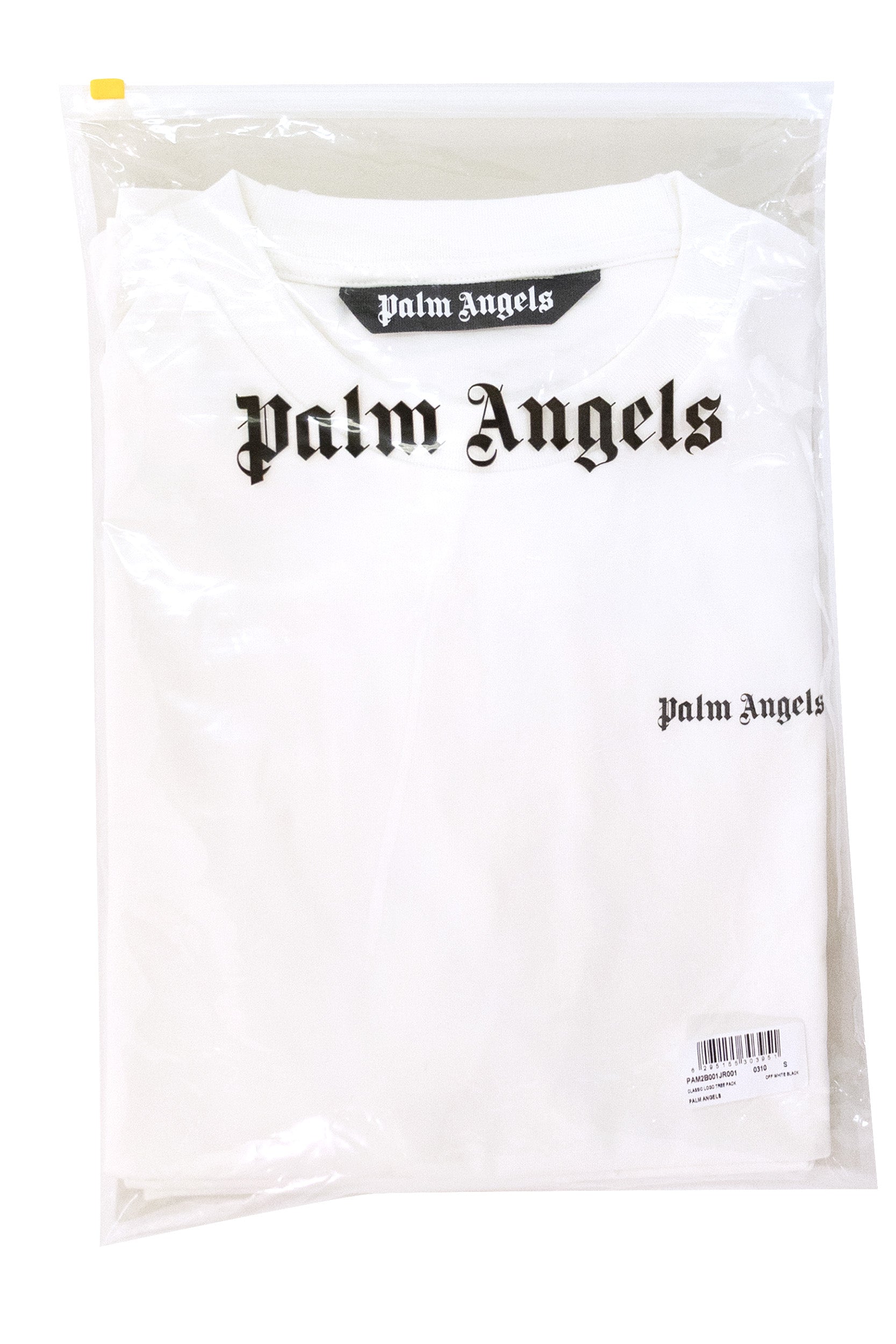 T-shirt in Cotone con Logo Stampato (Set da tre)<BR/> PAM2B001JR001 0310 PALM ANGELS 
