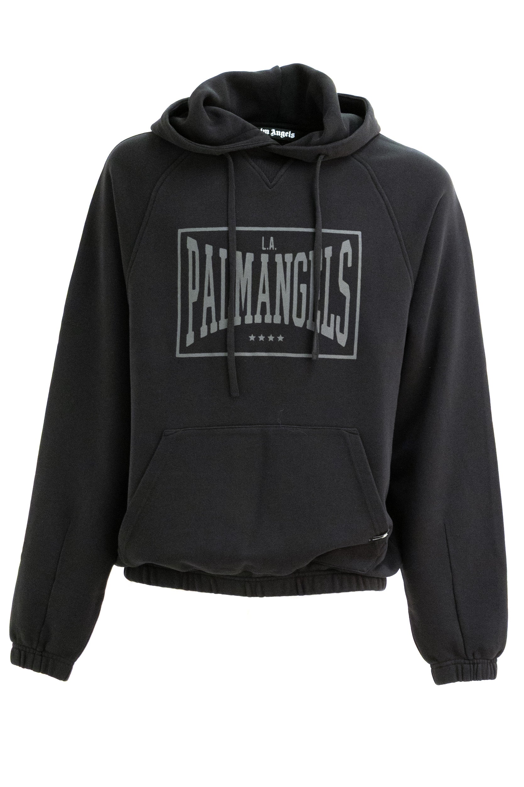 Felpa in Cotone con Cappuccio e Stampa Logo<BR/> PAMBB004FL001 1009 PALM ANGELS 