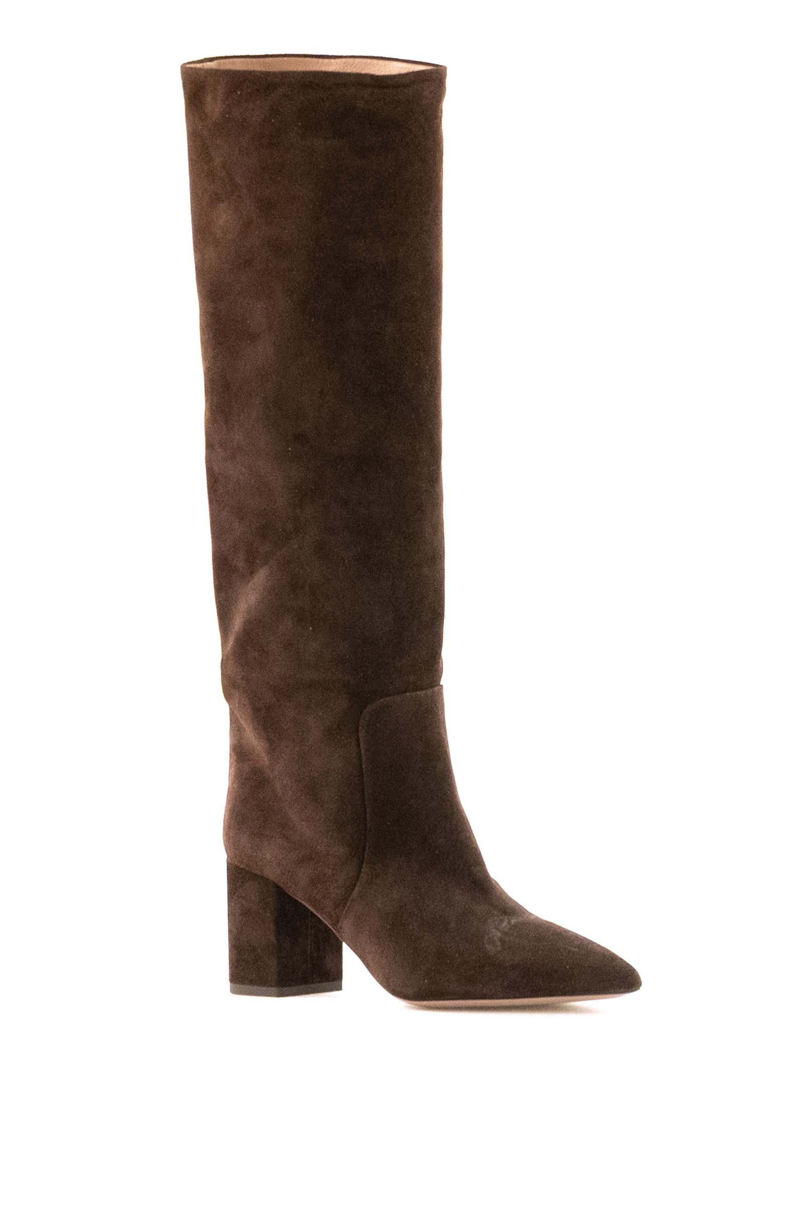 Stivali Anja in suede di colore marrone<BR/> PX1088 CIOCCOLATO PARIS TEXAS 
