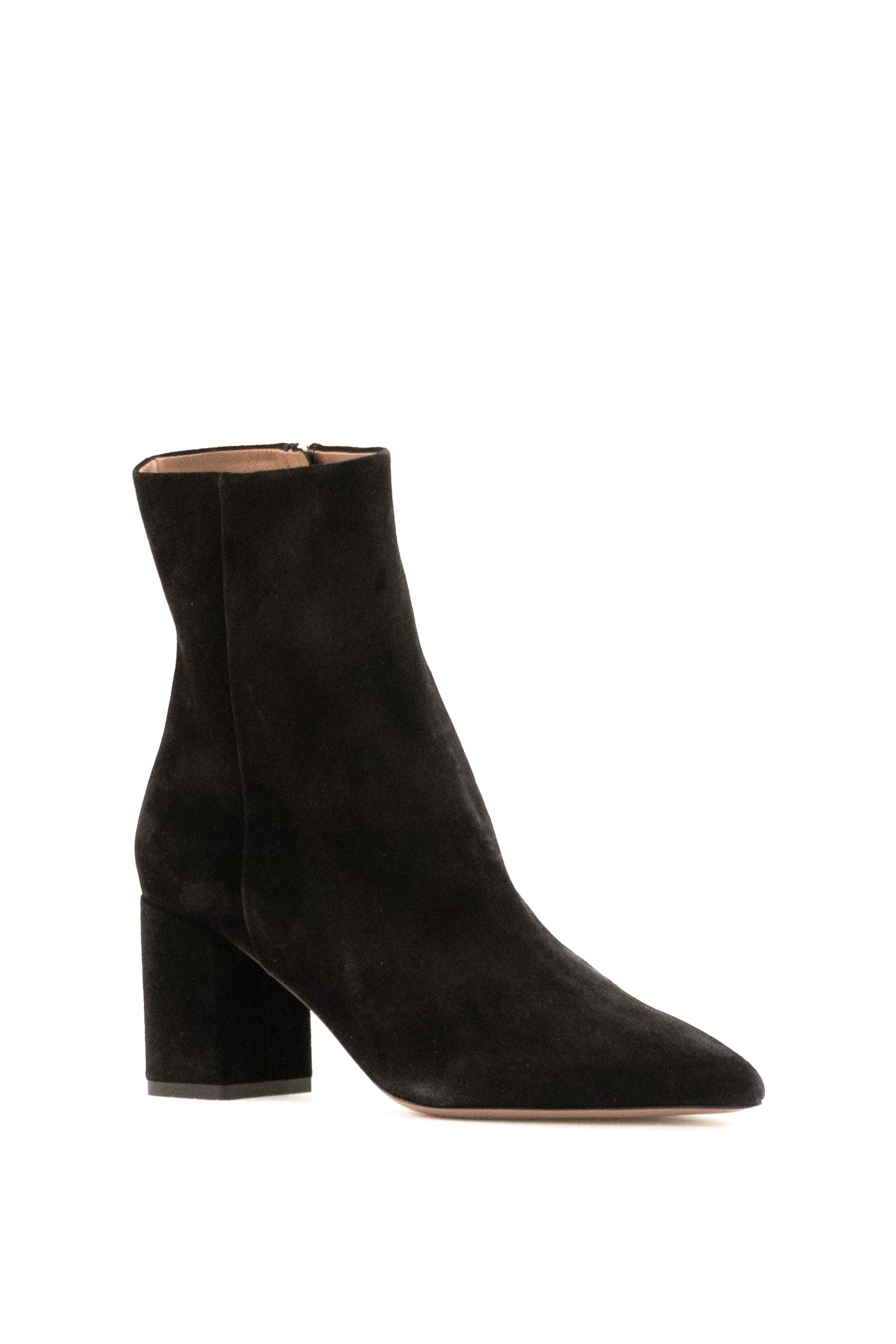 Stivaletti Anja in suede di colore nero<BR/> PX2169 BLACK PARIS TEXAS 