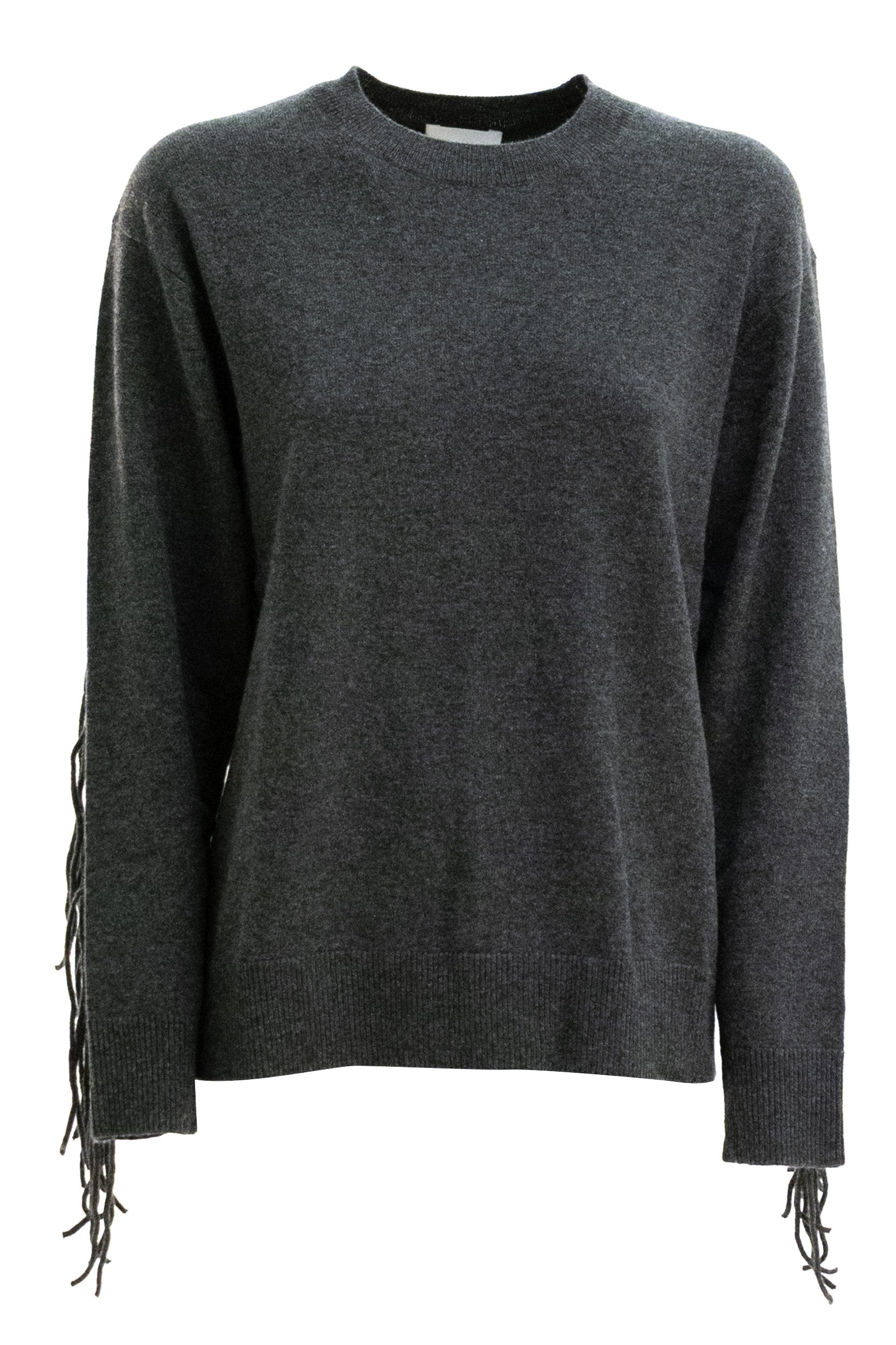 Pullover in cashmere di colore grigio<BR/> WITHOUT-D541523 020 P.A.R.O.S.H. 