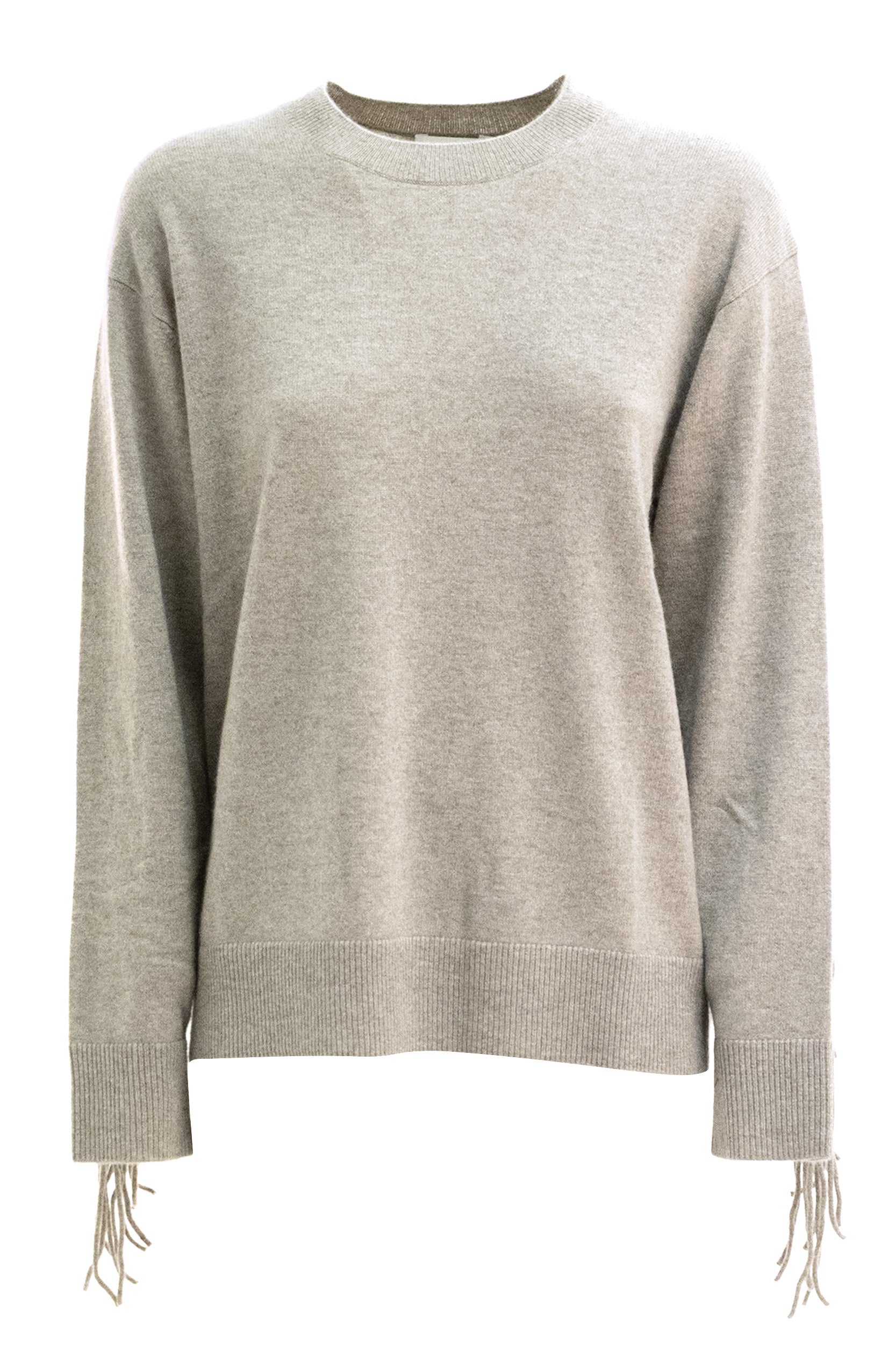 Pullover in cashmere di colore beige<BR/> WITHOUT-D541523 064 P.A.R.O.S.H. 