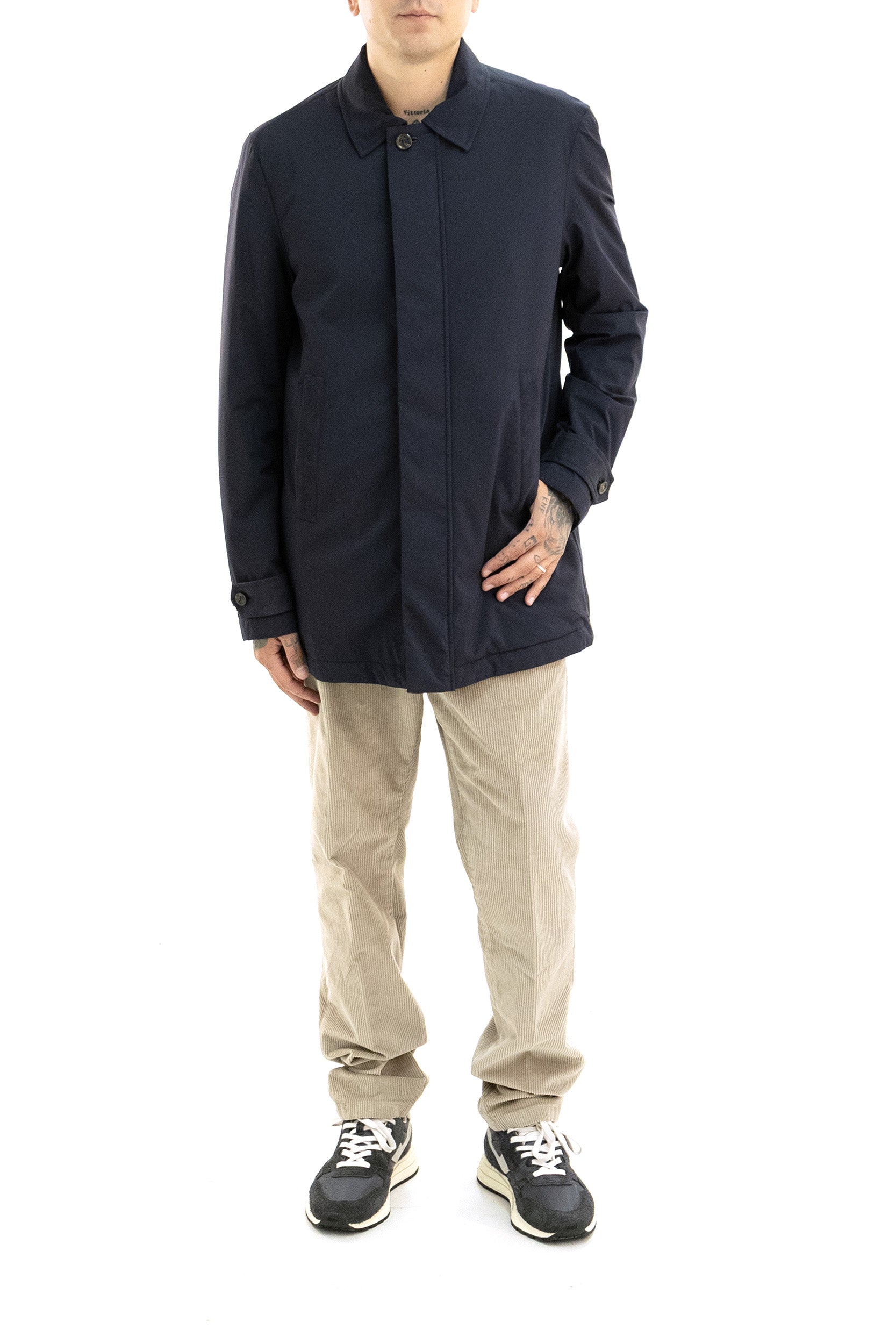 Car coat Typhoon Platinum di colore blu<BR/> 16312121 050 PAUL & SHARK 