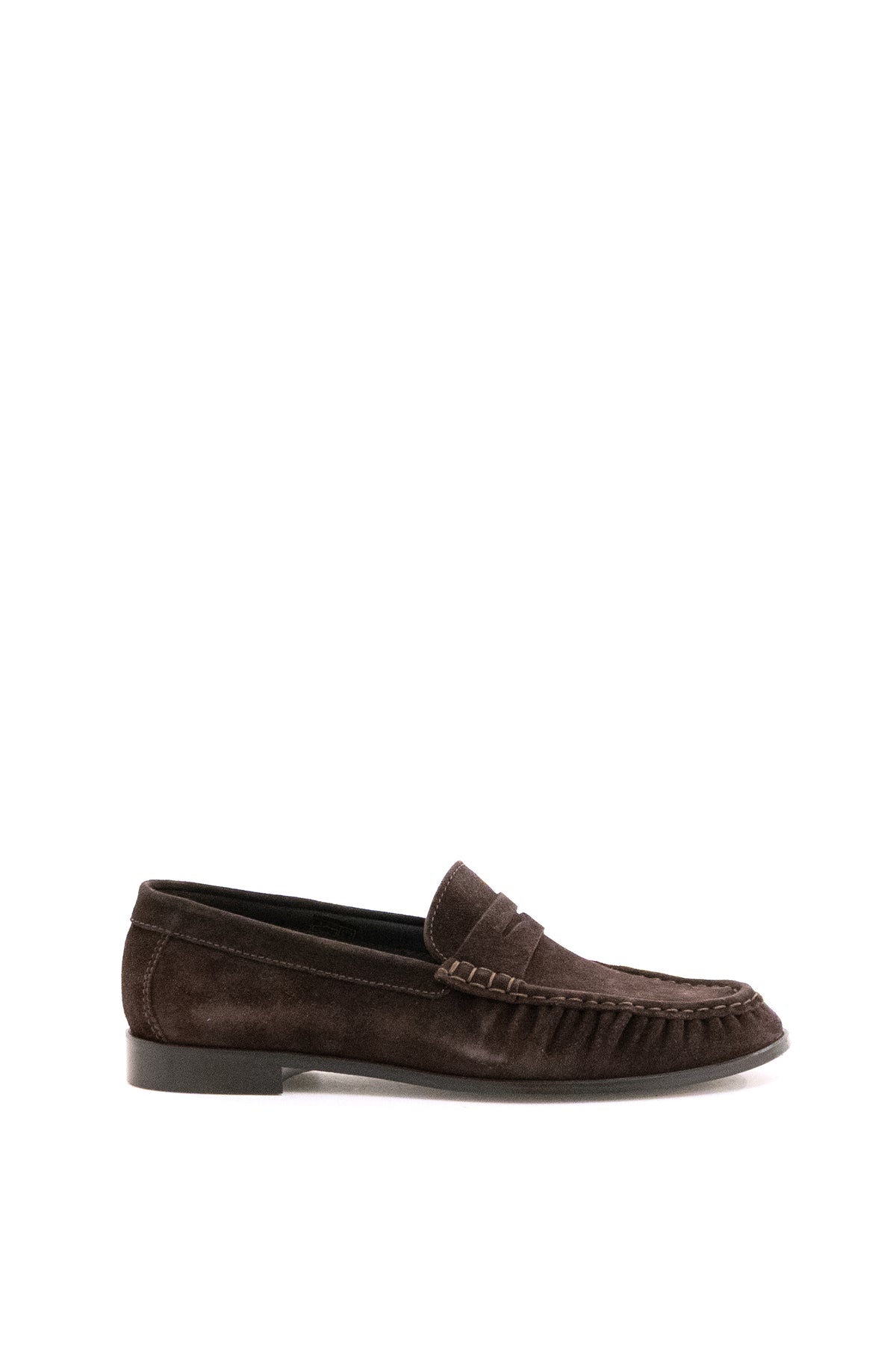 POEVE Mocassini in suede di colore marrone