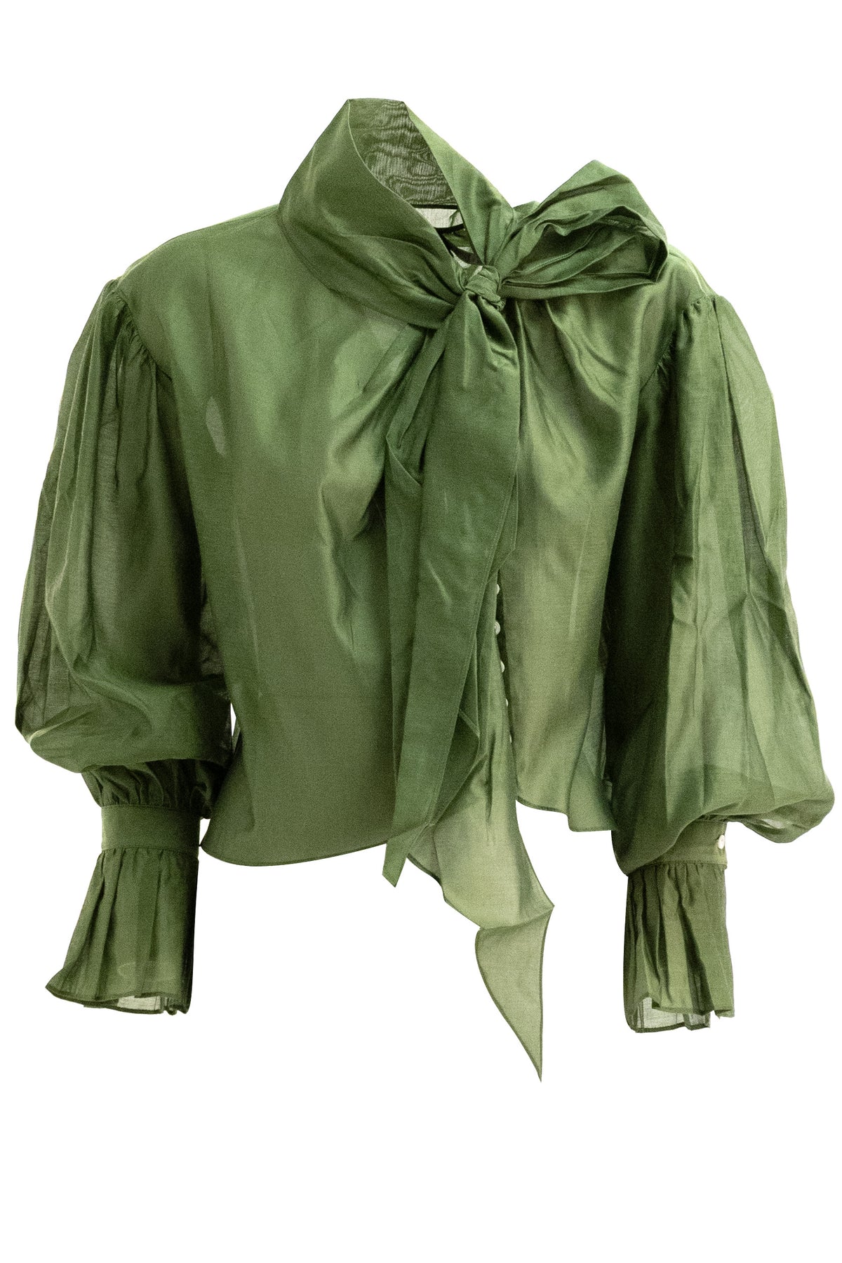 POLO RALPH LAUREN Camicia in organza di colore verde