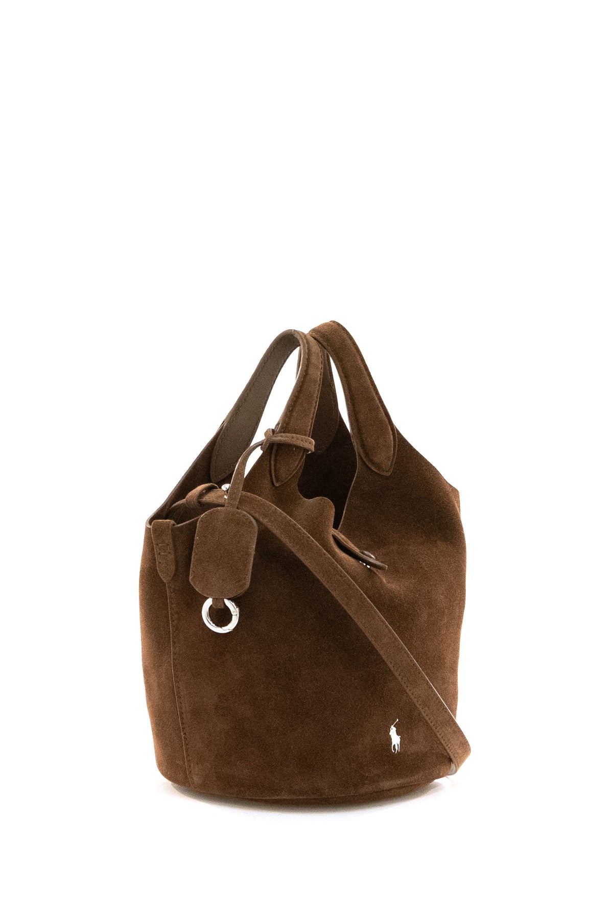 POLO RALPH LAUREN Brown suede Polo Play Small bag, Marrone, view 2
