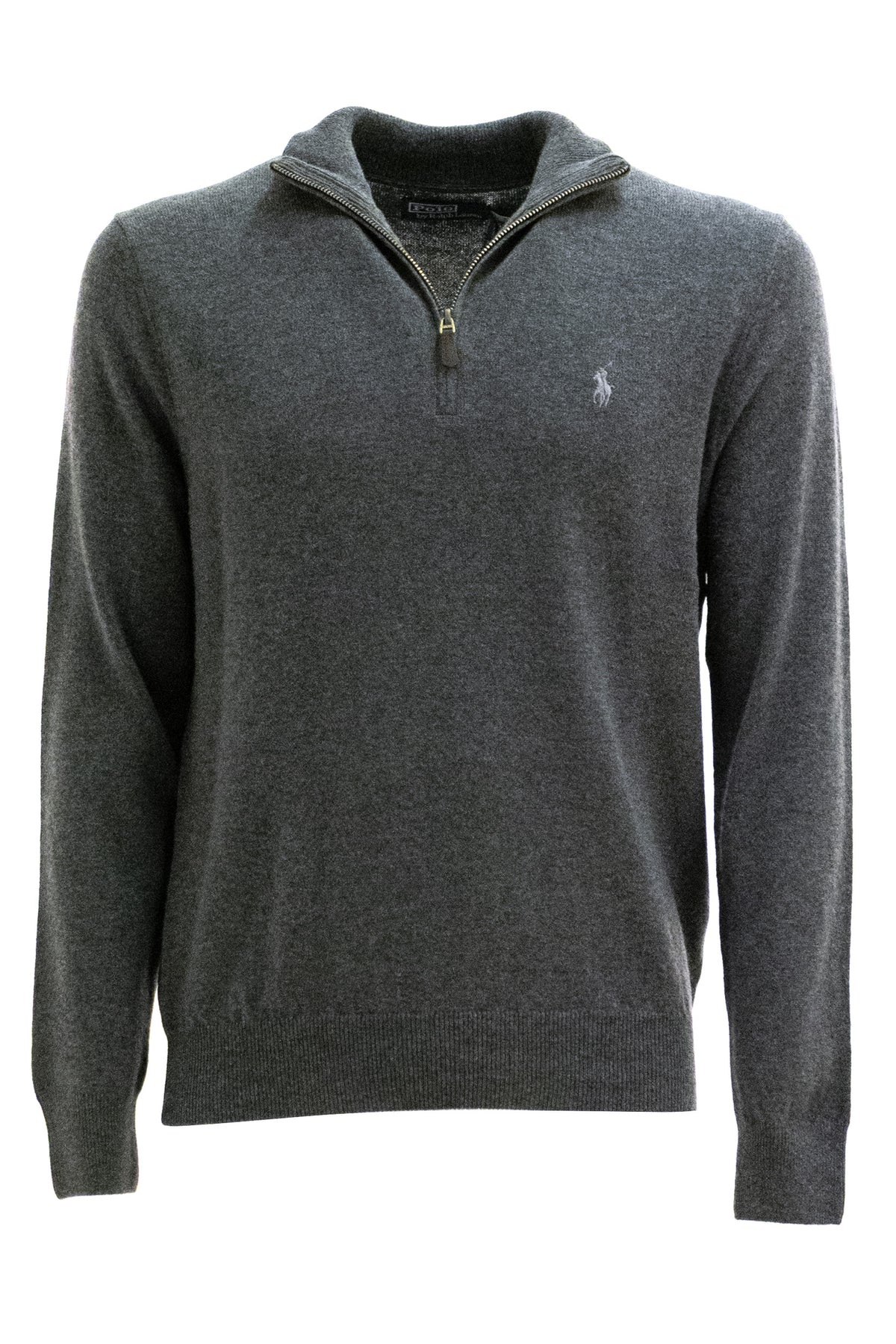 POLO RALPH LAUREN Dark gray wool sweater, Grigio
