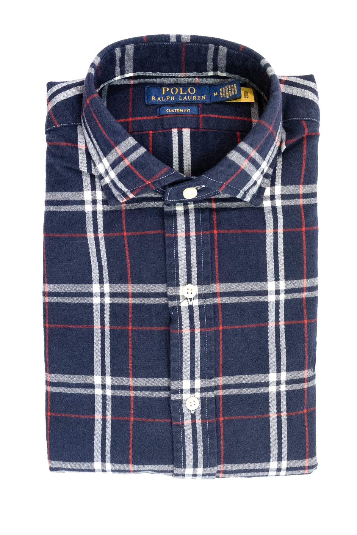 POLO RALPH LAUREN Camicia in tartan di colore blu, rosso e bainco, Blu/bianco