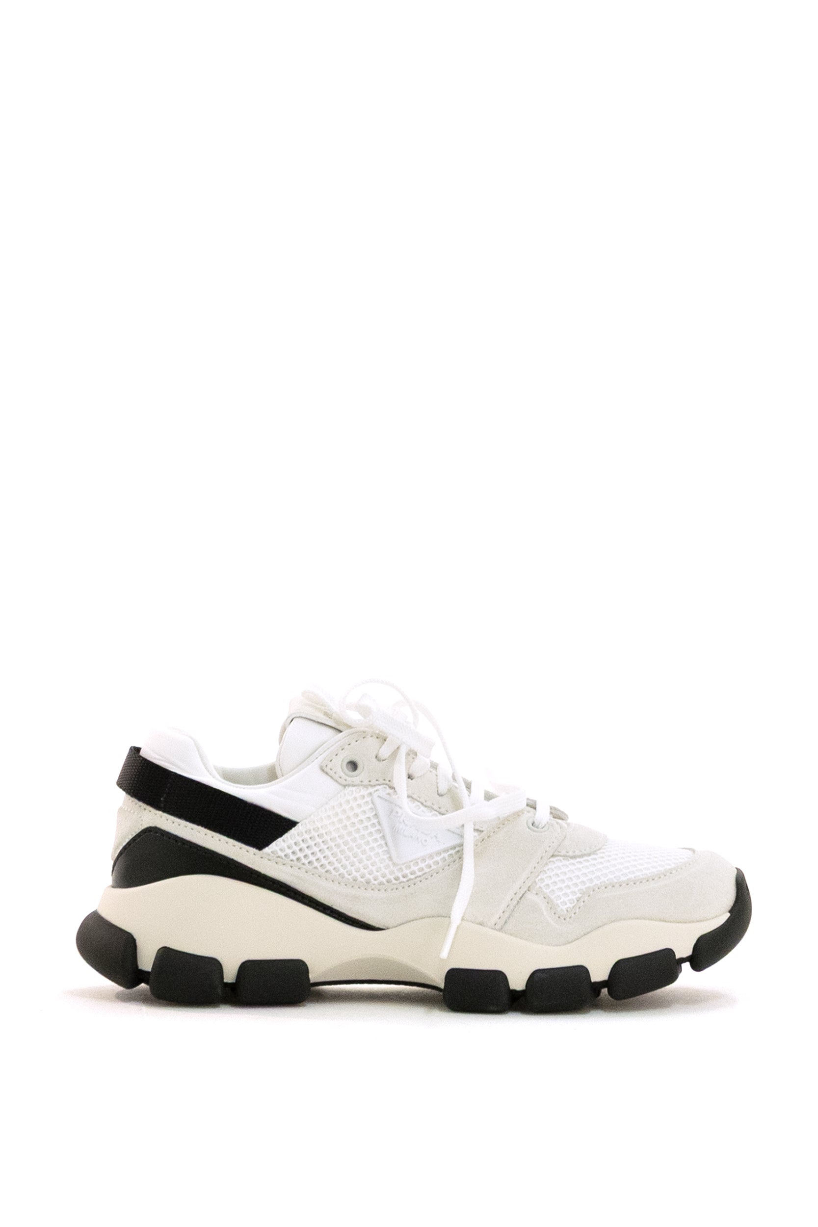 Sneakers in mesh di colore bianco<BR/> 1E506O F 045 3KU1 F0009 PRADA 