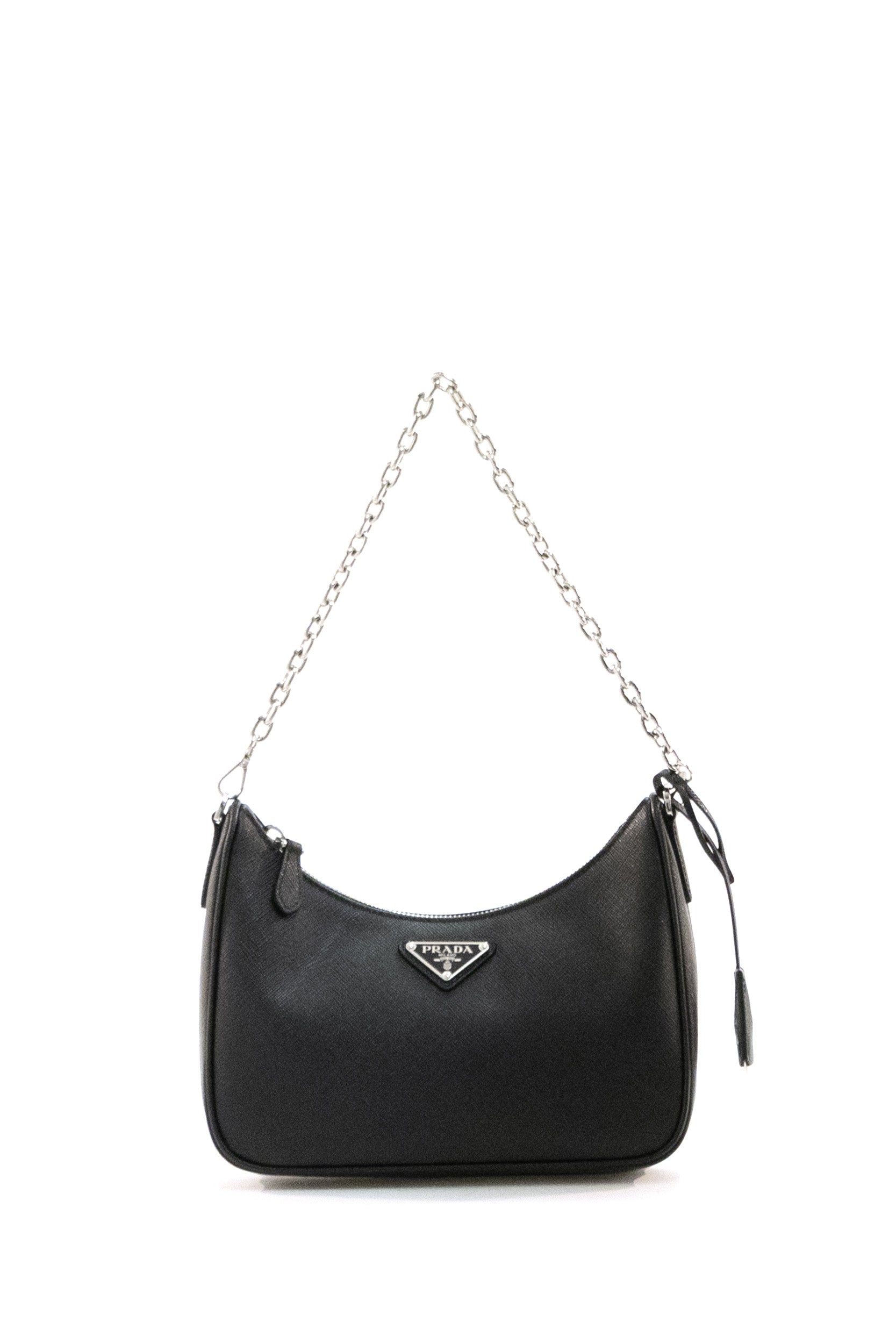 Borsa a spalla Prada Re-Edition 2005 in Saffiano di colore nero<BR/> 1BH204 V V2P NZV F0002 PRADA 