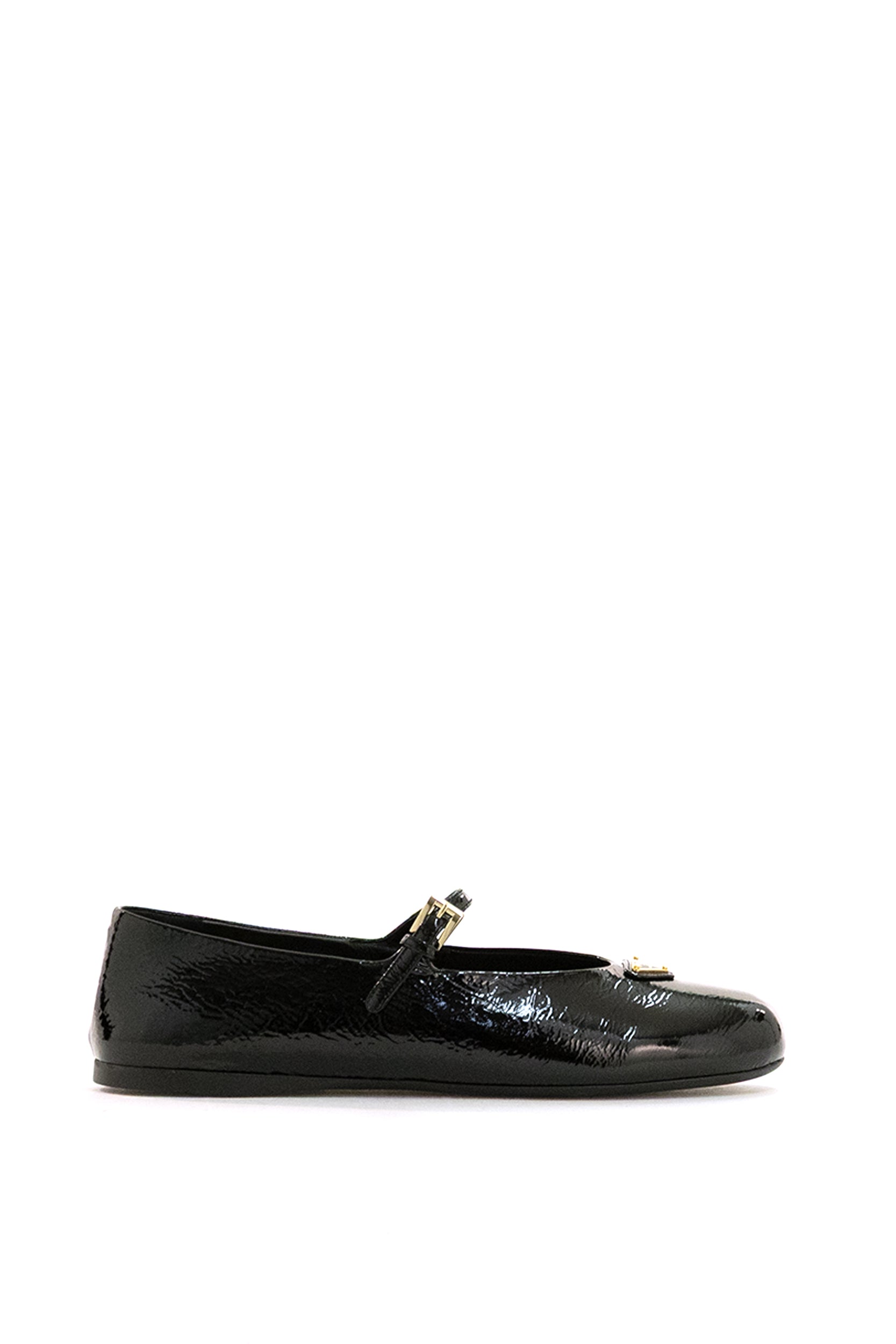 Ballerine in vernice naplak di colore nero<BR/> 1F793N F A005 H27 F0002 PRADA 