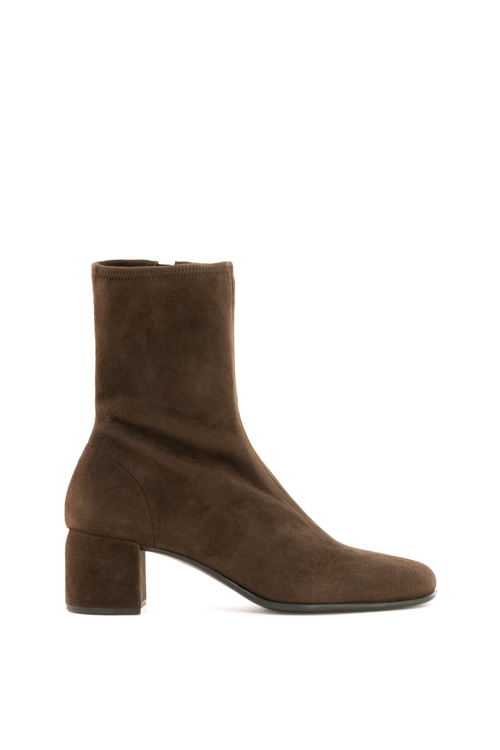 Stivaletti in suede stretch di colore marrone <BR/> 1U233O F 055 L66 F0003 PRADA 