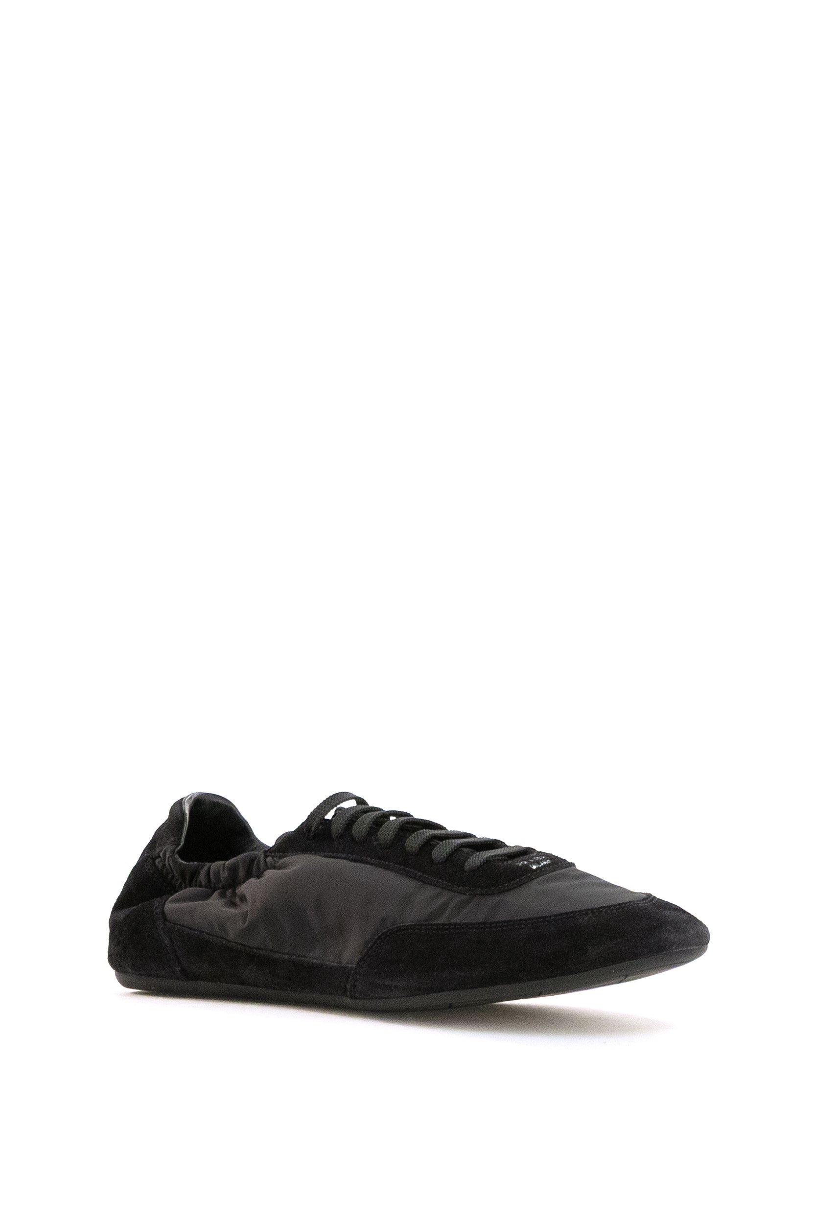 Sneakers Collpase in Re-nylon e suede di colore nero<BR/> 2EG479 F G001 D7C F0002 PRADA 