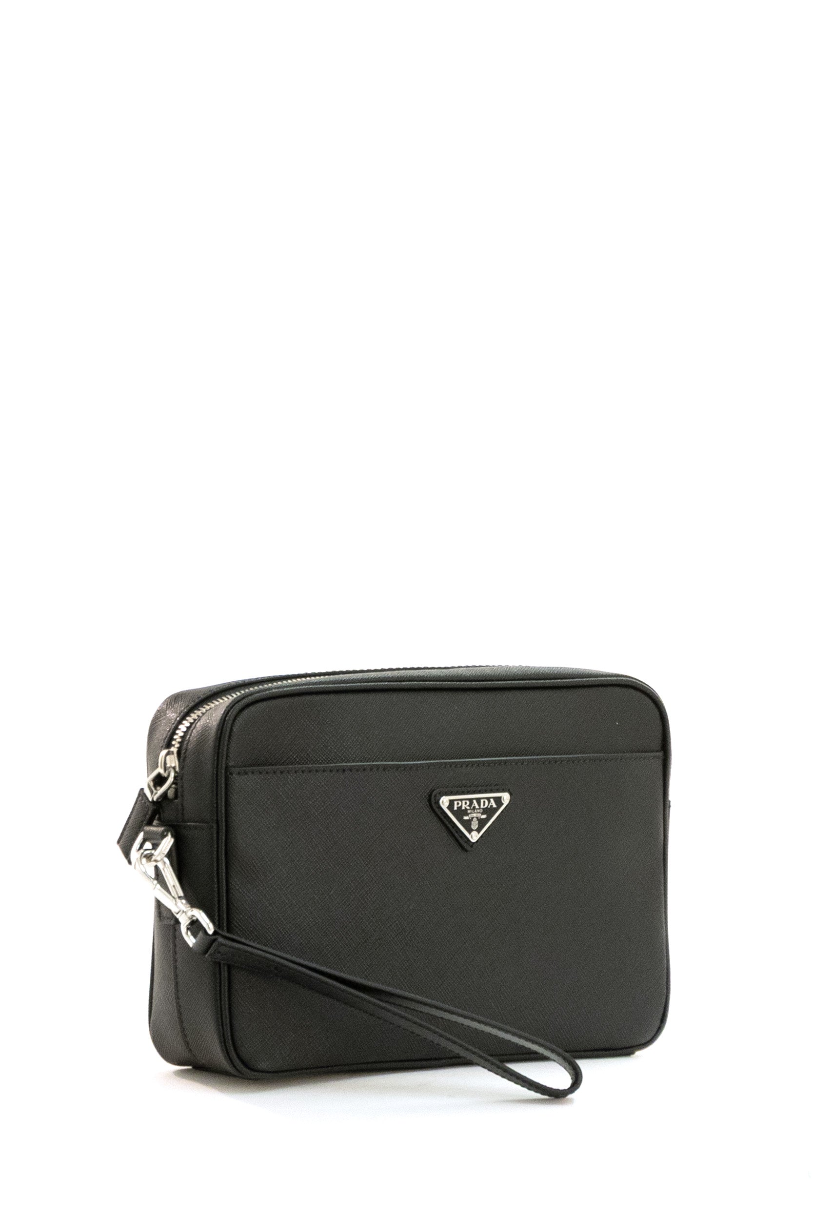 Borsa a tracolla in Saffiano di colore nero<BR/> 2VH210 9Z2 F0002 PRADA 