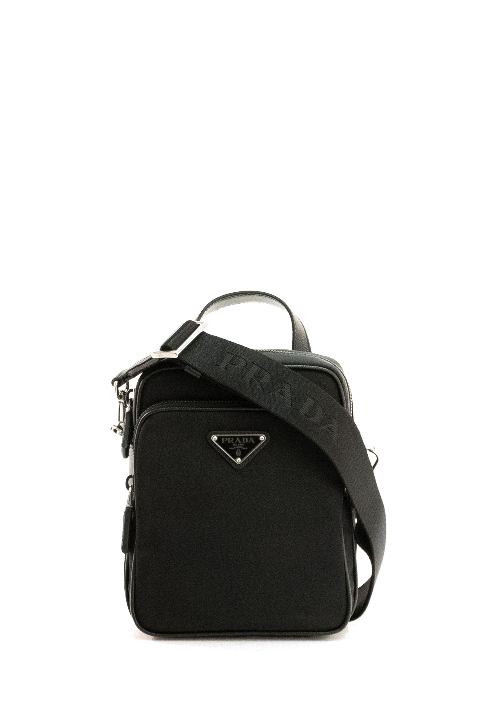Borsa a tracolla in Re-Nylon di colore nero<BR/> 2VH211 V XOO 2DMH F0002 PRADA 