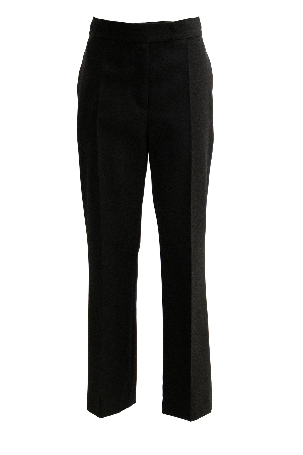 PRADA Pantaloni in gabardine di lana di colore nero