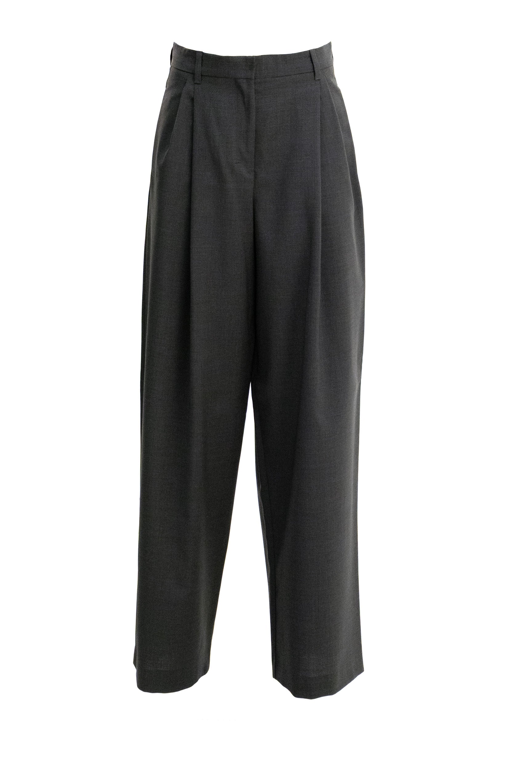 Pantaloni in lana di colore grigio<BR/> SMMTARO 016 S MAX MARA 