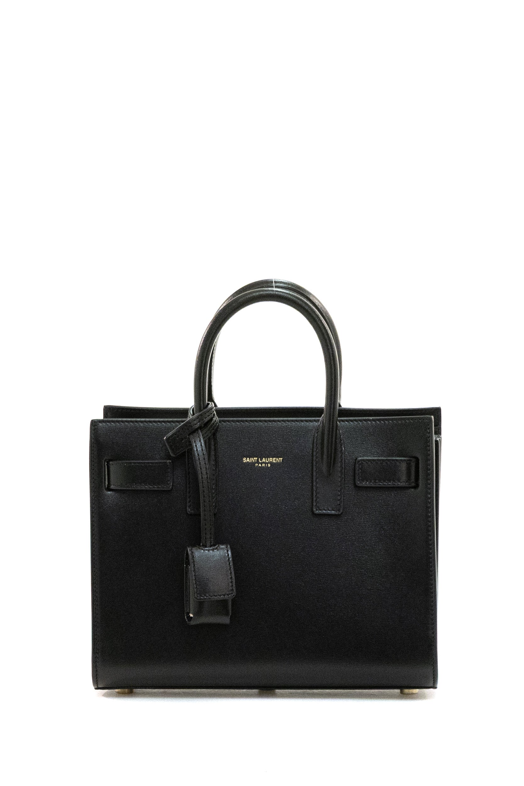 Borsa Sac de Jour Nano in Pelle colore nero<BR/> 392035 02G9W 1000 SAINT LAURENT 