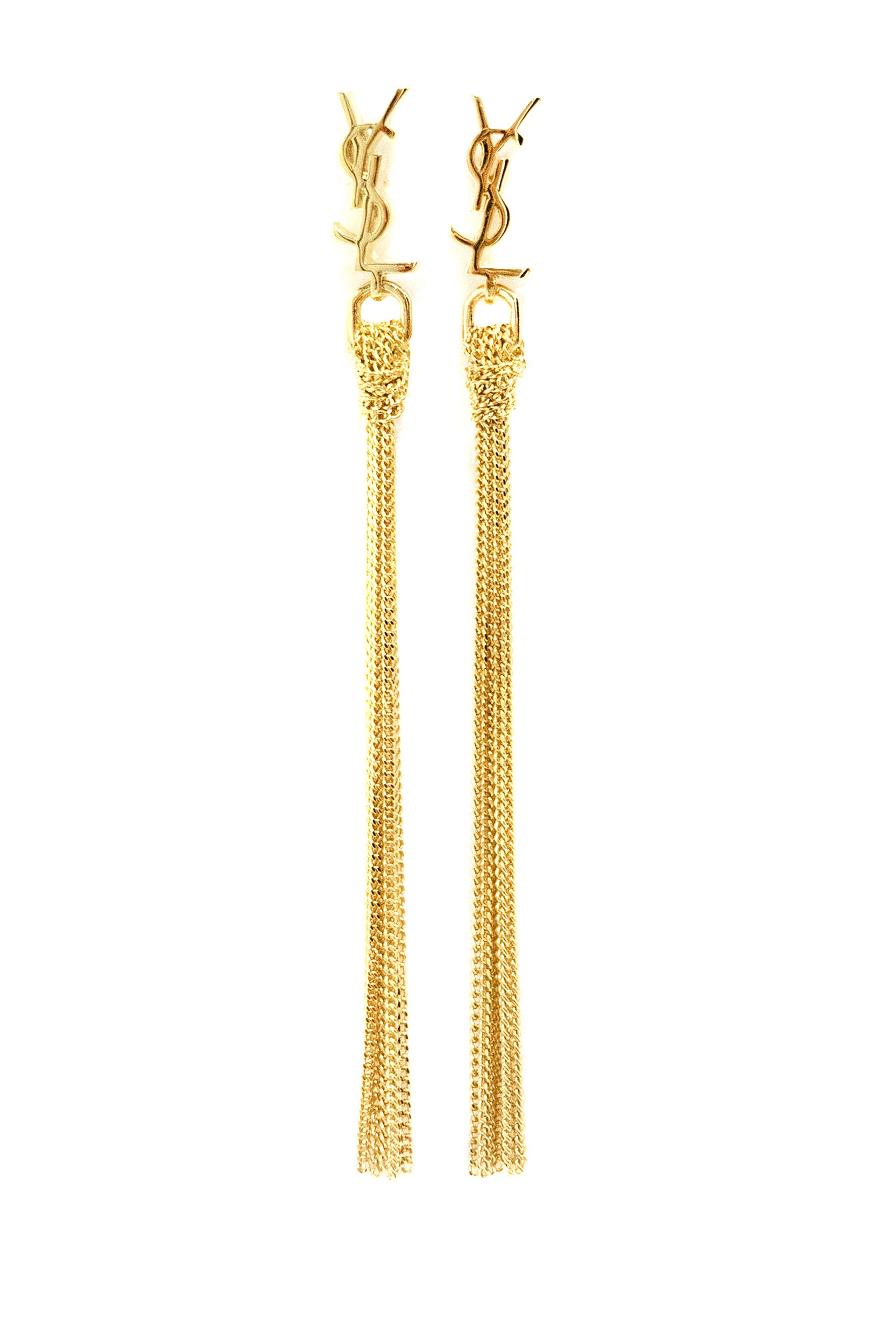 Orecchini in Metallo con Nappina Cassandre<BR/> 803195 Y1500 8030 SAINT LAURENT 