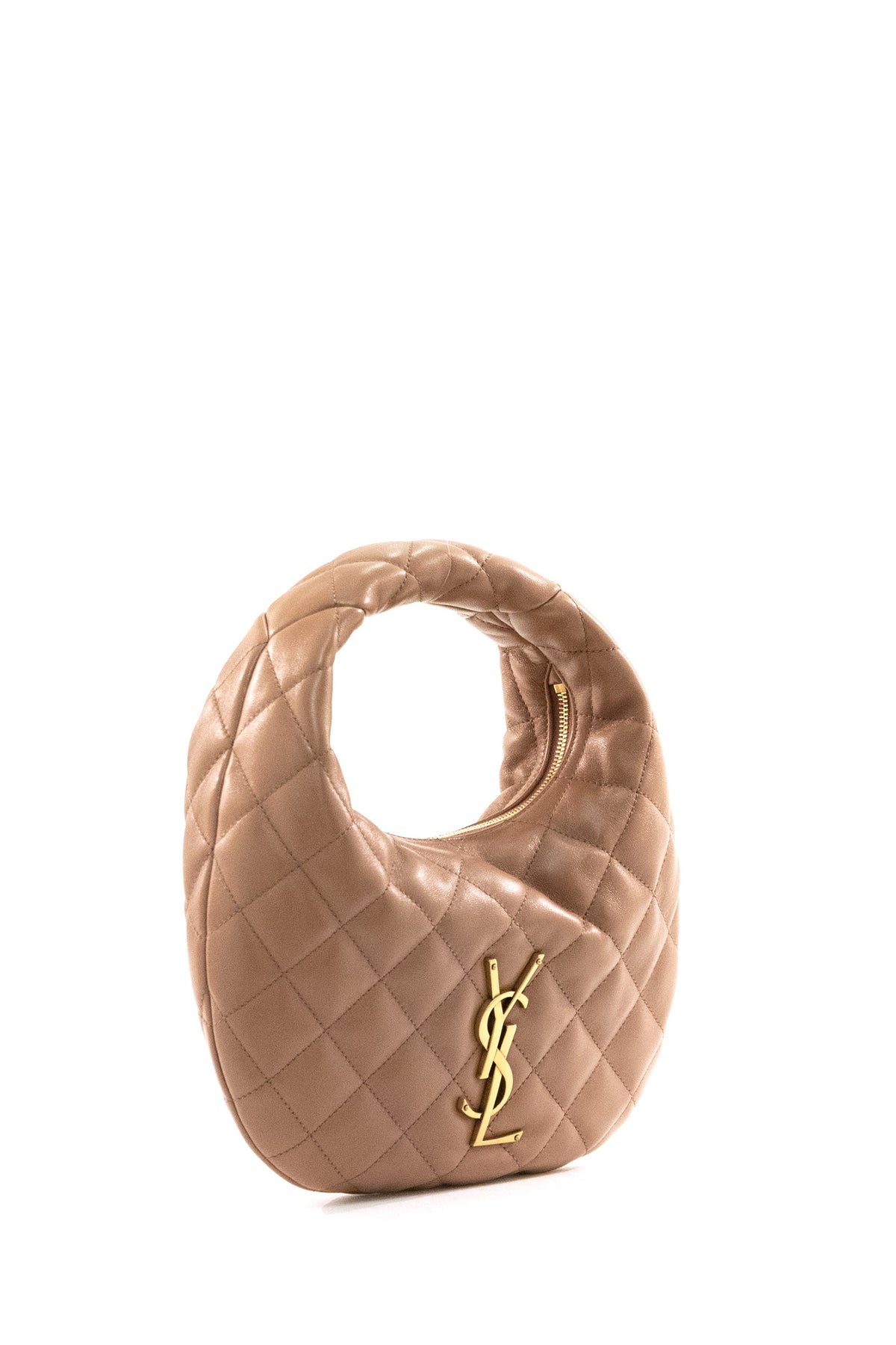 SAINT LAURENT Borsa Icarino in nappa trapuntata di colore rosa, vista 2
