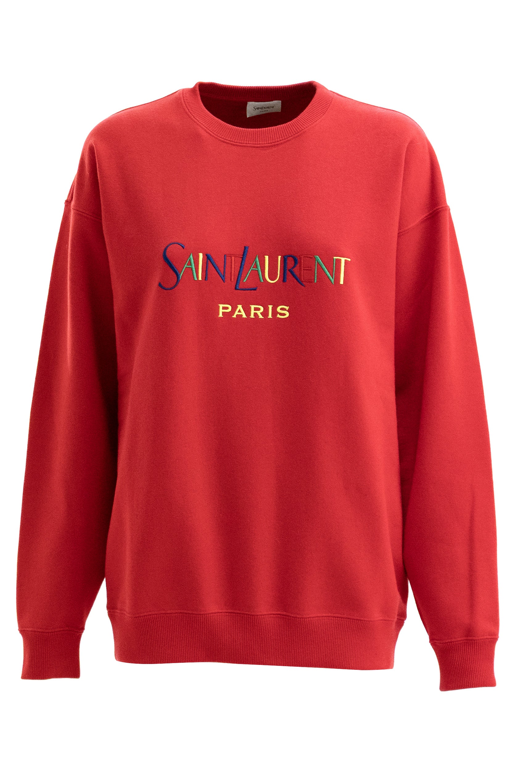 Felpa Girocollo in Cotone<BR/> 873600 Y36ZO 6452 SAINT LAURENT 