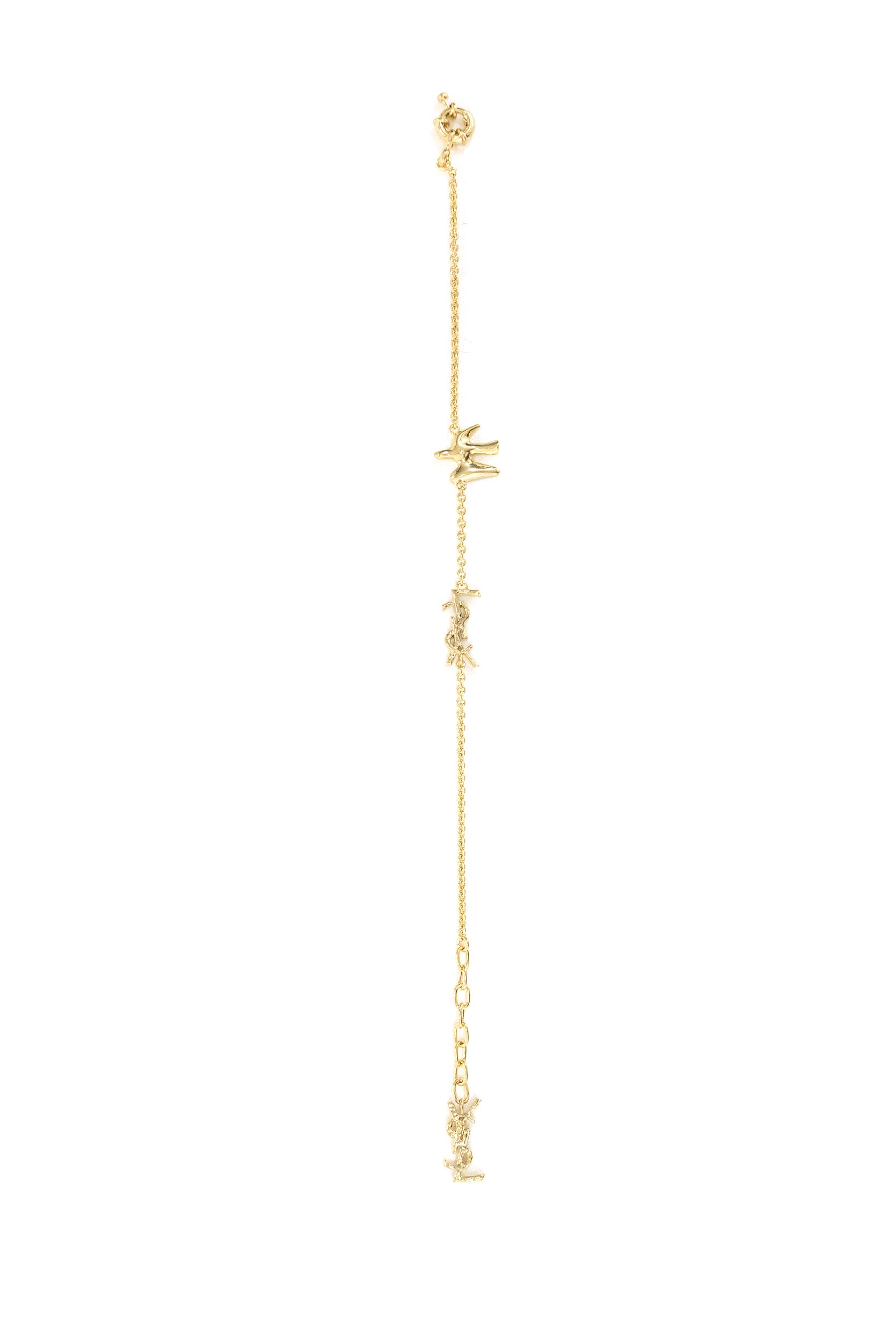 Bracciale motivo colomba Cassandre in metallo color oro<BR/> A003IO Y1500 7006 SAINT LAURENT 