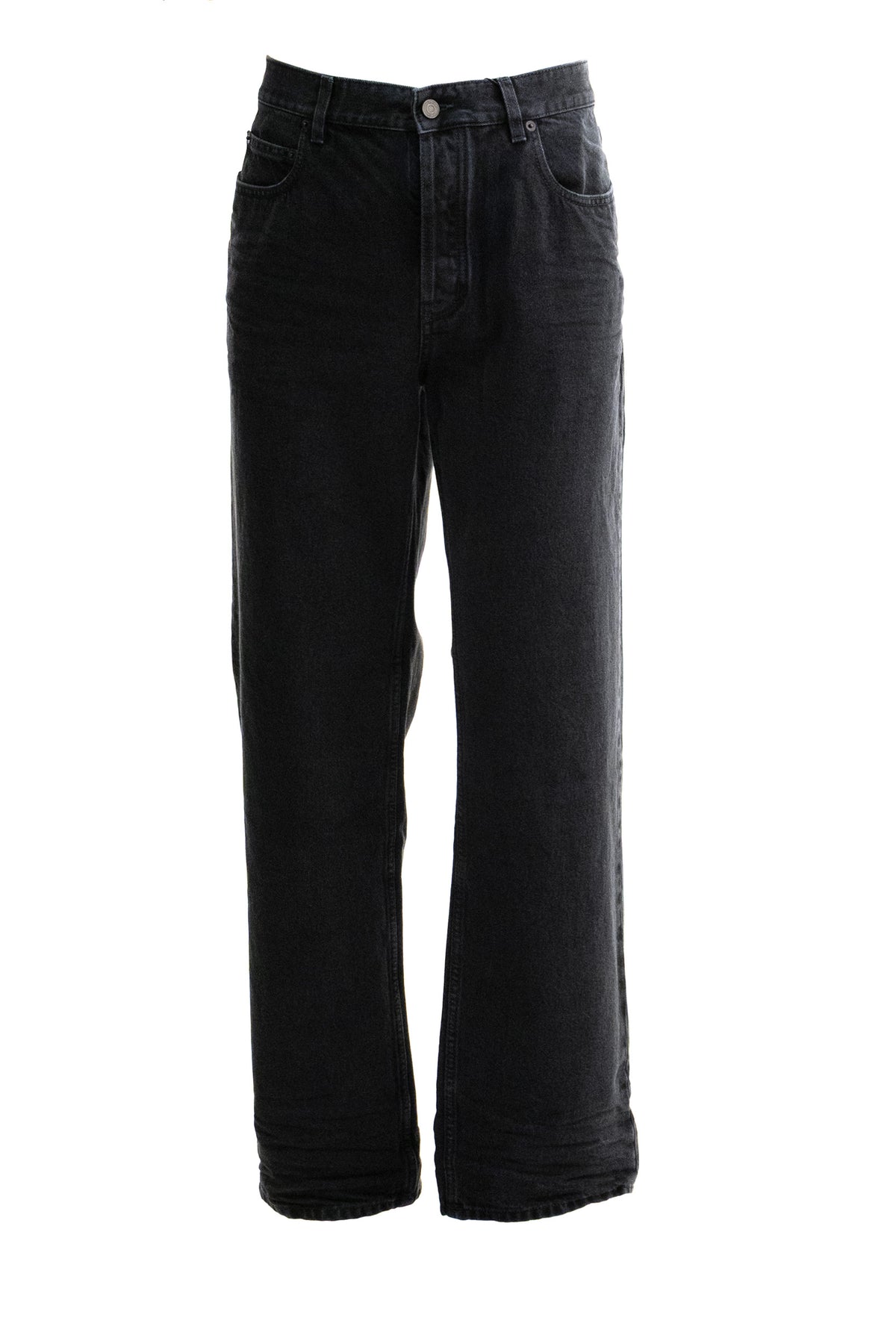 SAINT LAURENT Jeans in denim di colore nero