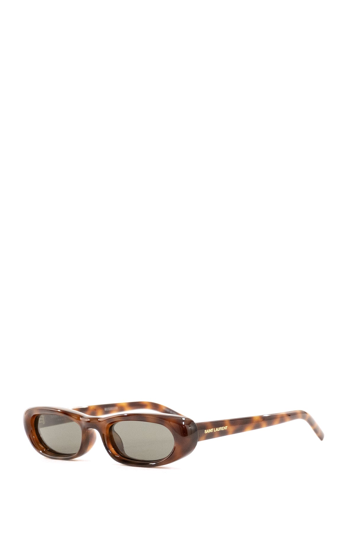 SAINT LAURENT Occhiali SL 557 Shade Plump tartarugati, Marrone, vista 2