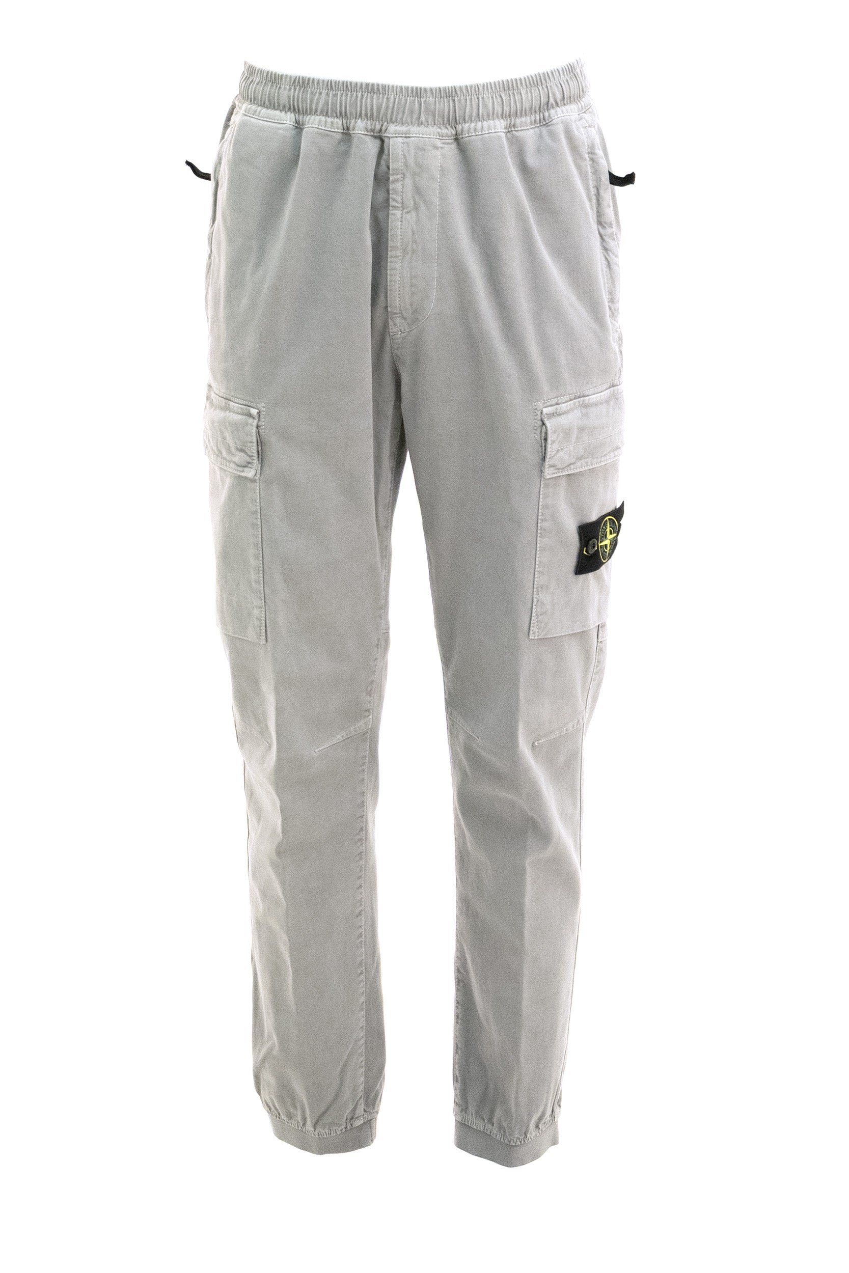 Pantalone Jogger Cargo in Raso di Cotone e Lana<BR/> L2S153100033 S0L1 V0160 STONE ISLAND 
