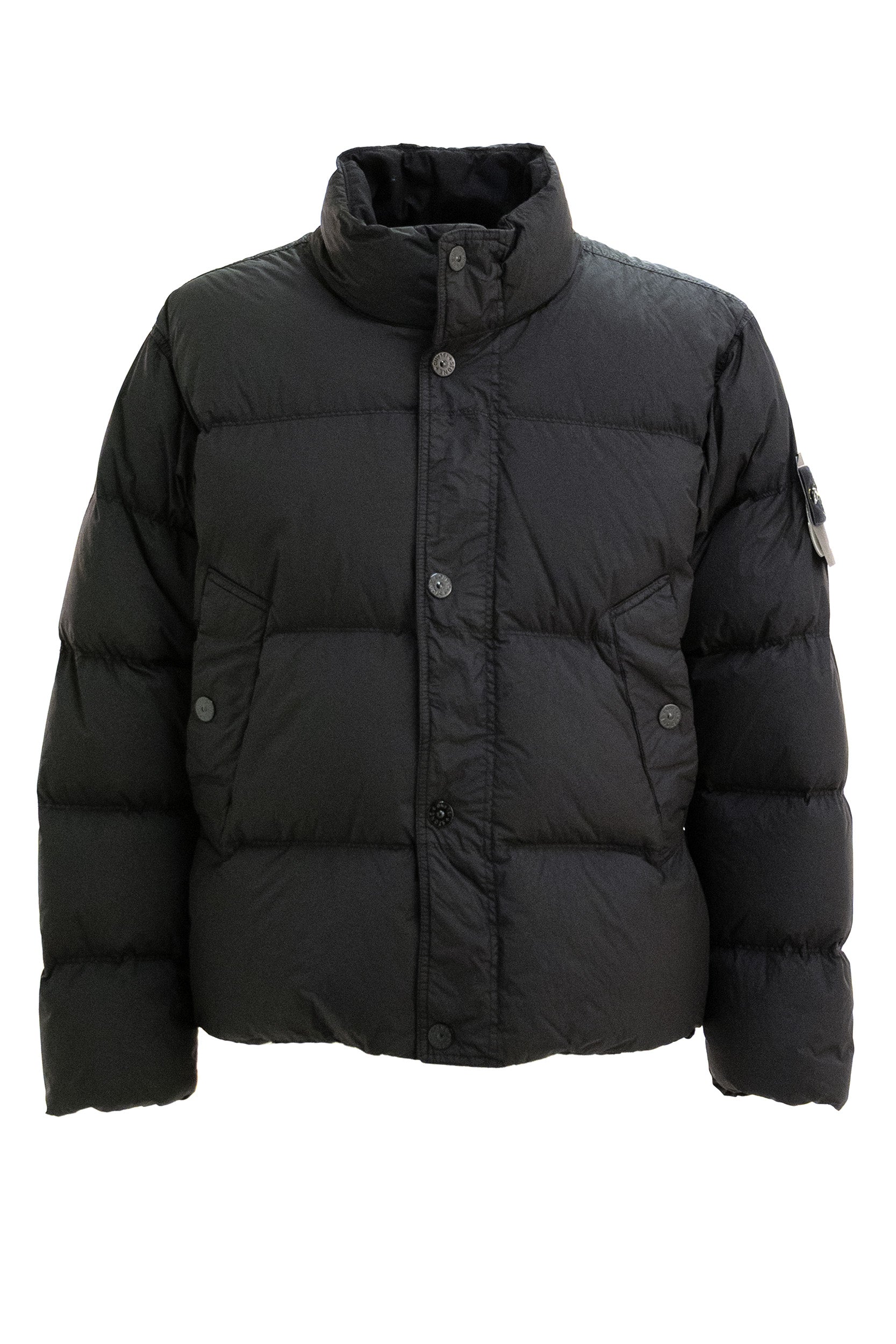 Piumino in Nylon di colore nero L2S154100109 S0A23 V0029 STONE ISLAND 
