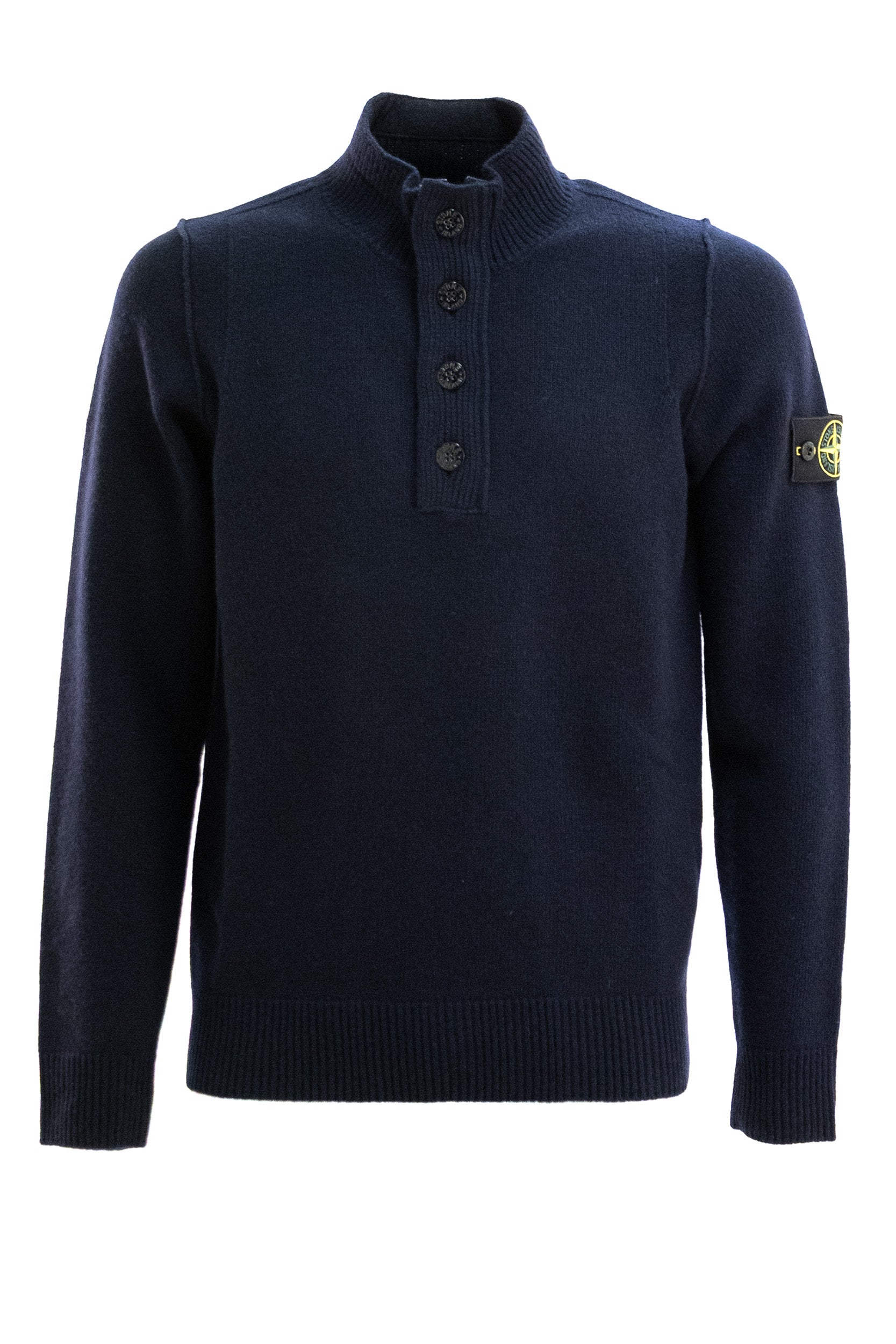 Maglione in Misto Lana con Zip<BR/> L2S155100040 S00A3 V0020 STONE ISLAND 
