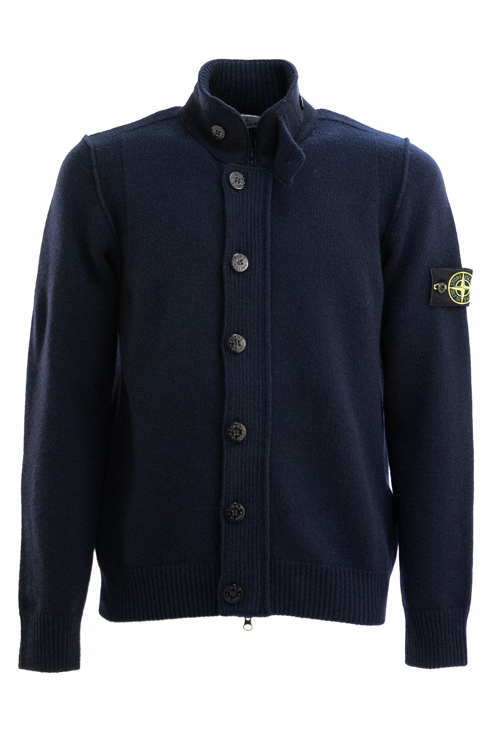 Maglione in Misto Lana con Bottoni<BR/> L2S155100047 S00A3 V0020 STONE ISLAND 
