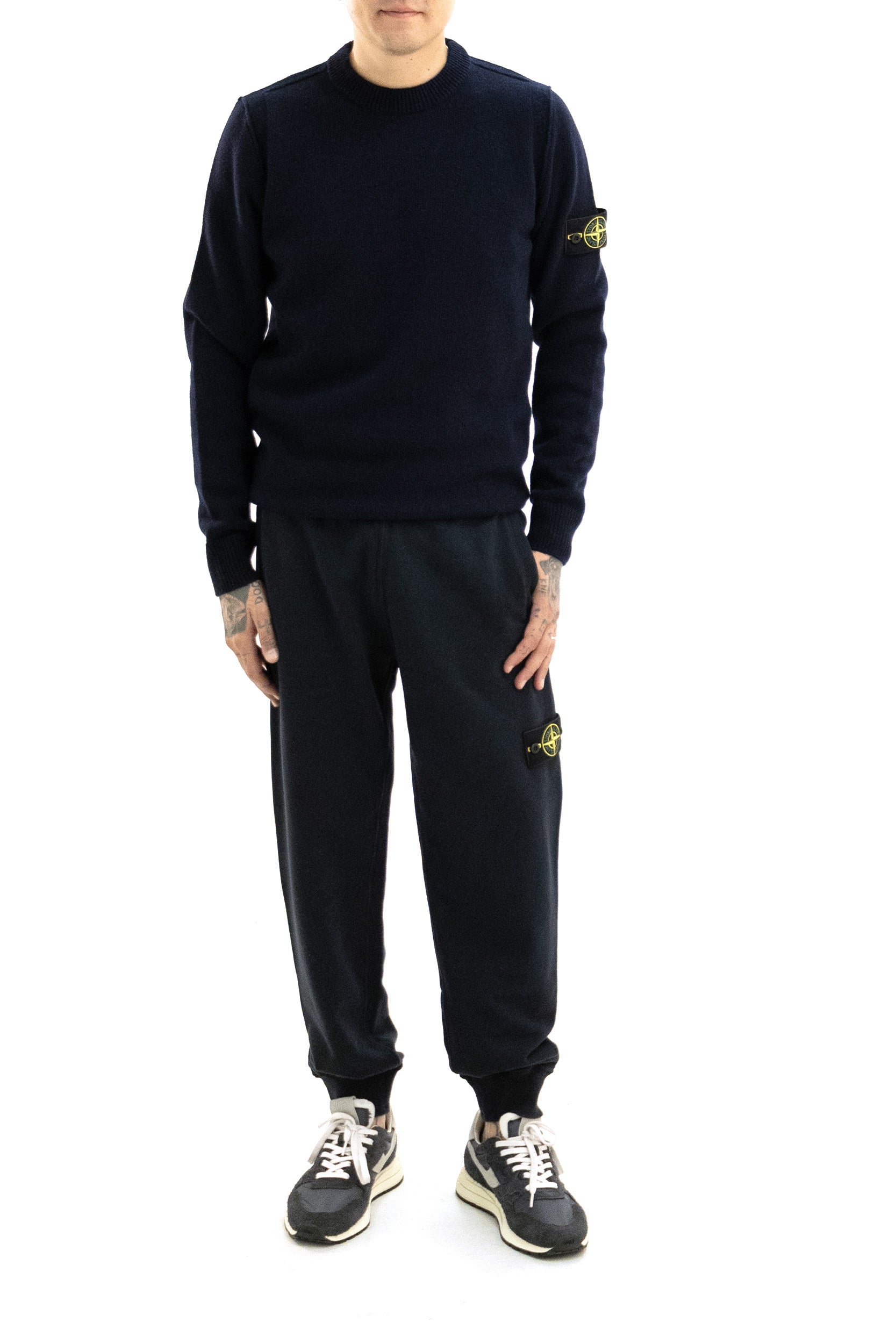 Maglione Girocollo in Lana<BR/> L2S155100072 S00A3 V0020 STONE ISLAND 