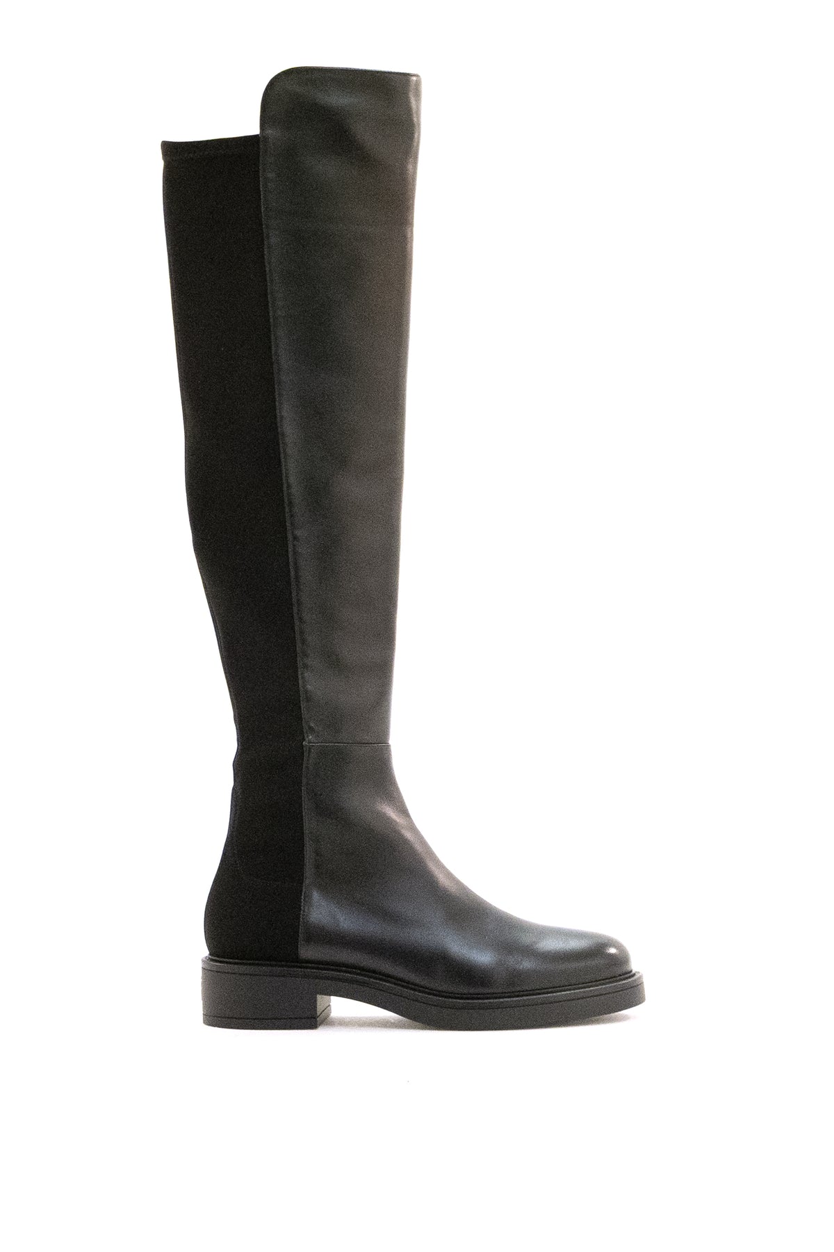 STUART WEITZMAN Stivali Celia in nappa e gabardine di colore nero