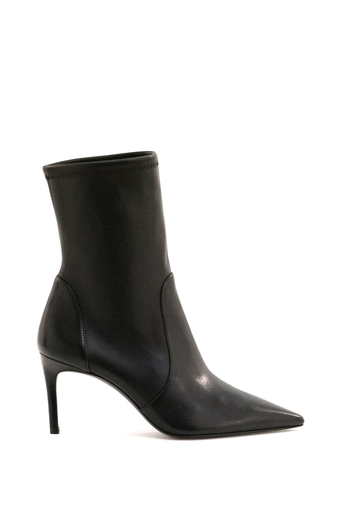 STUART WEITZMAN Tronchetti Stuart Power in pelle elasticizzata di colore nero