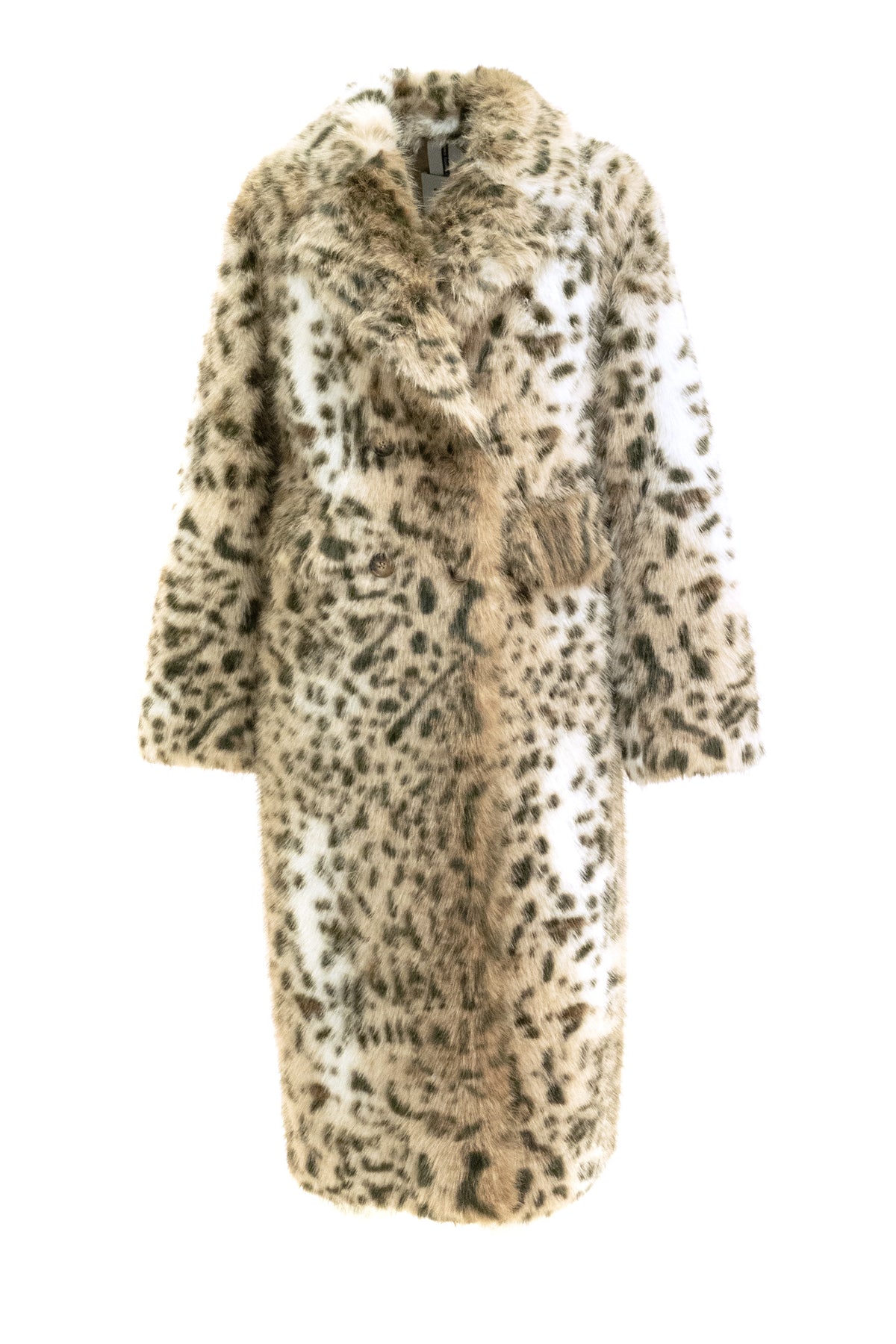 SWORD 6.6.44 Cappotto in Faux-Fur Animalier, Leopardato