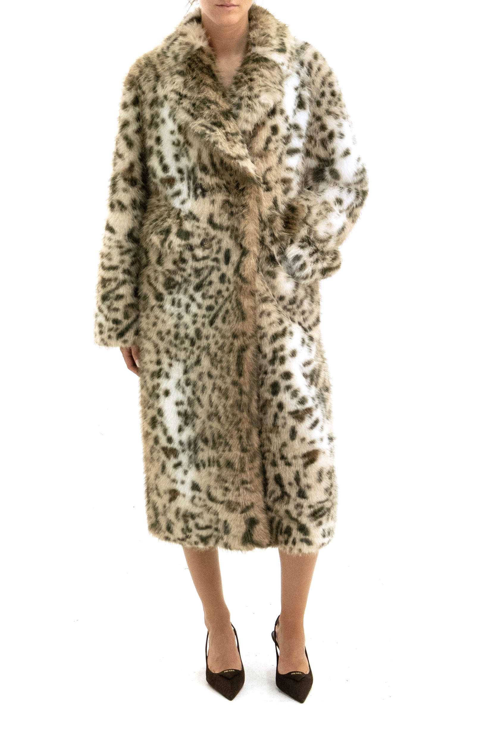 SWORD 6.6.44 Cappotto in Faux-Fur Animalier, Leopardato, vista 2