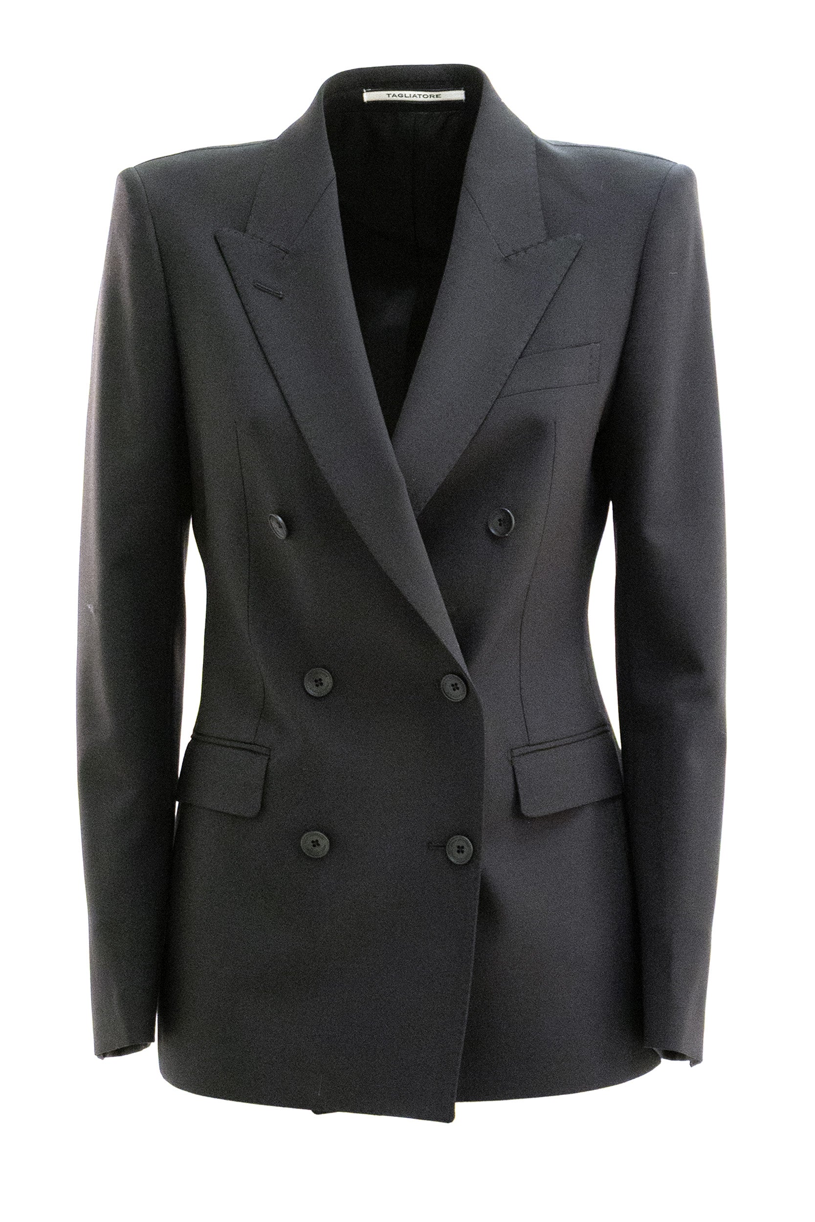 Abito in lana di colore nero<BR/> T-PARIGI10BAD 190045U N1015 TAGLIATORE 