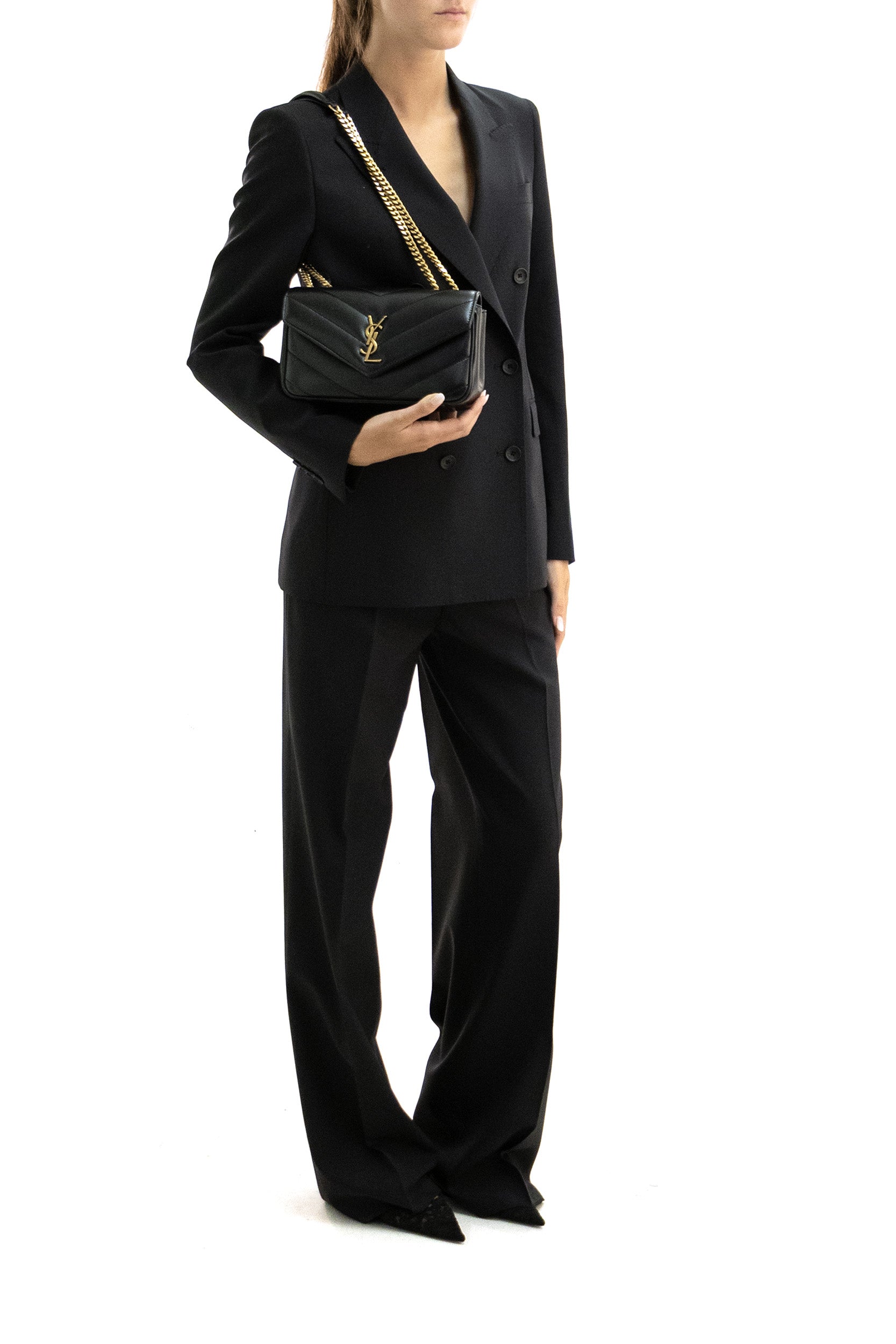 Abito in lana di colore nero<BR/> T-PARIGI10BAD 190045U N1015 TAGLIATORE 