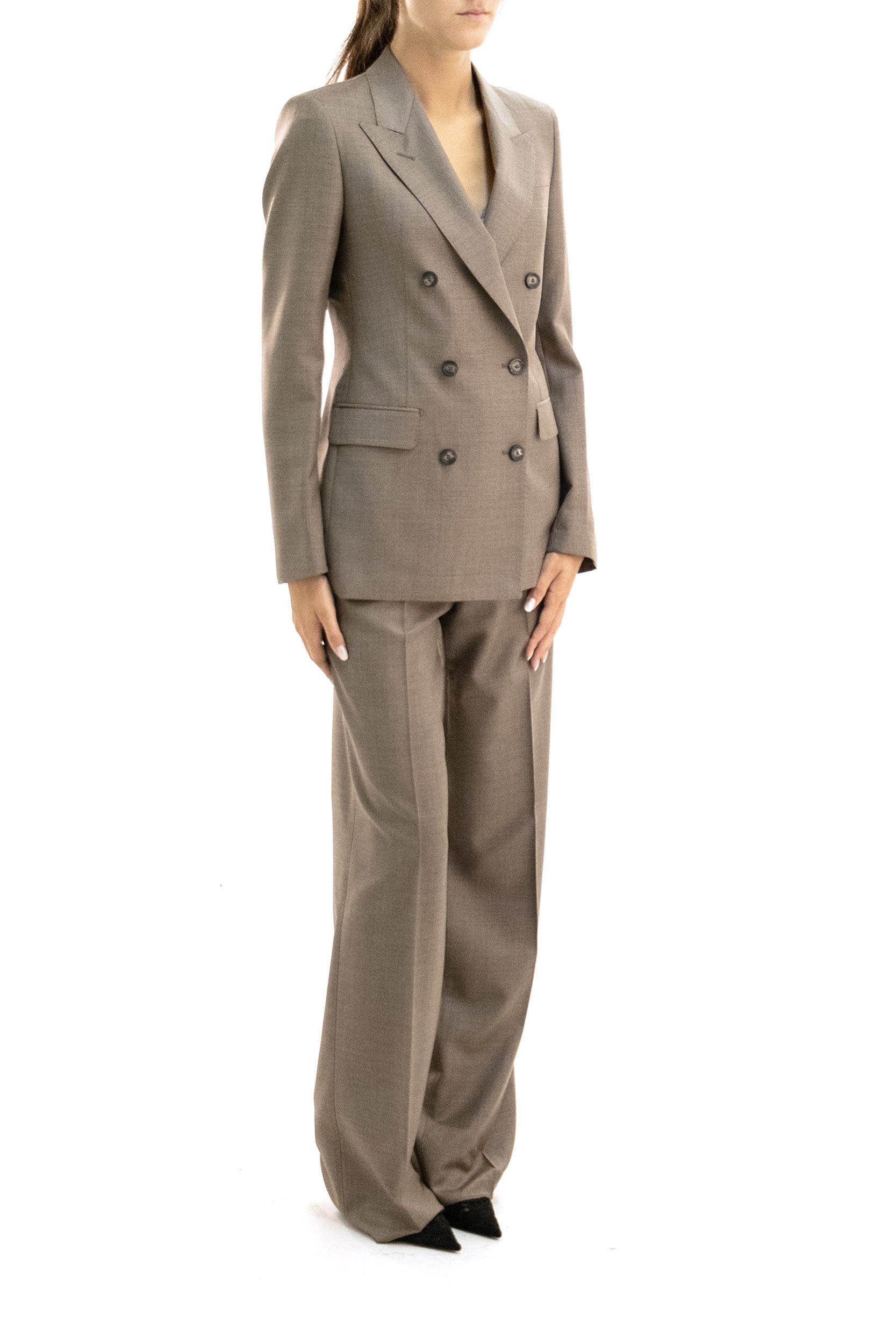 Abito in lana di colore marrone<BR/><BR/> T-PARIGI10BAD 550049U T1198 TAGLIATORE 