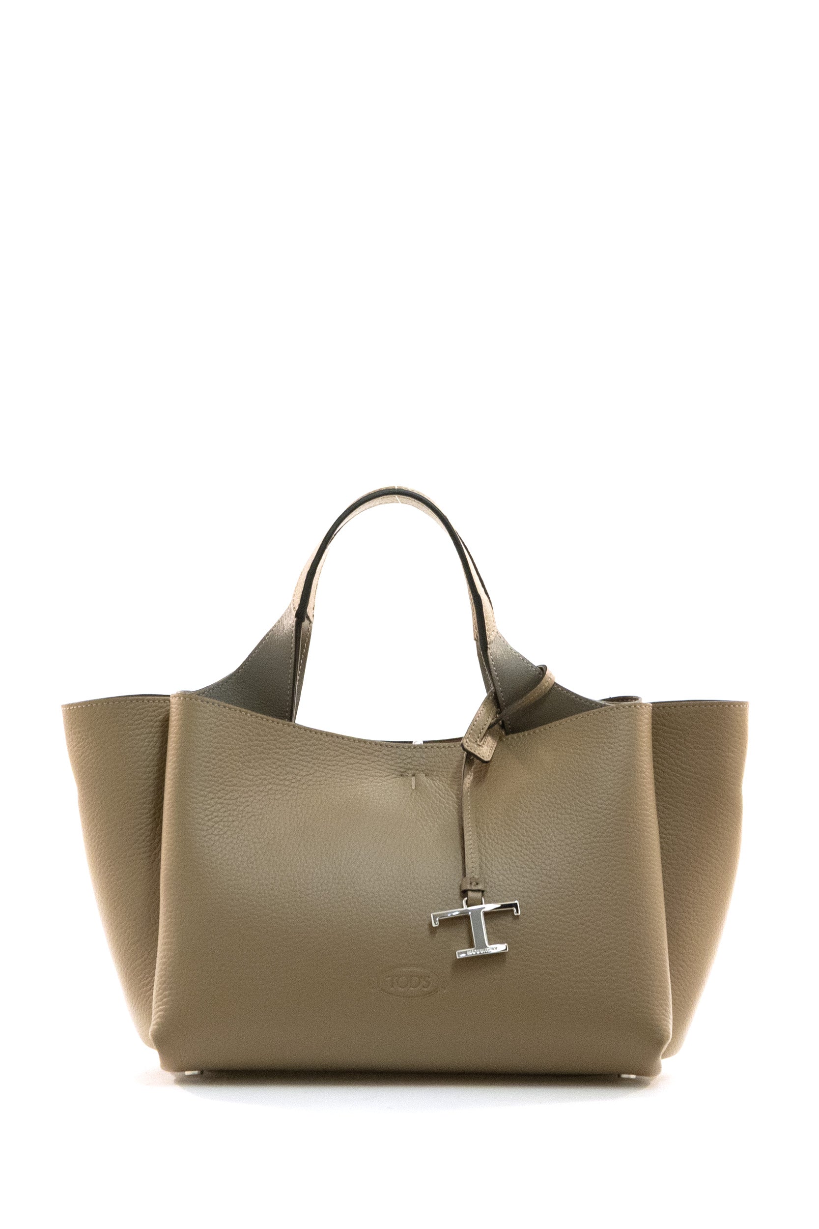 Borsa a mano in pelle martellata di colore marrone<BR/> XBWAPAFL100QRI 6L31 TOD'S 