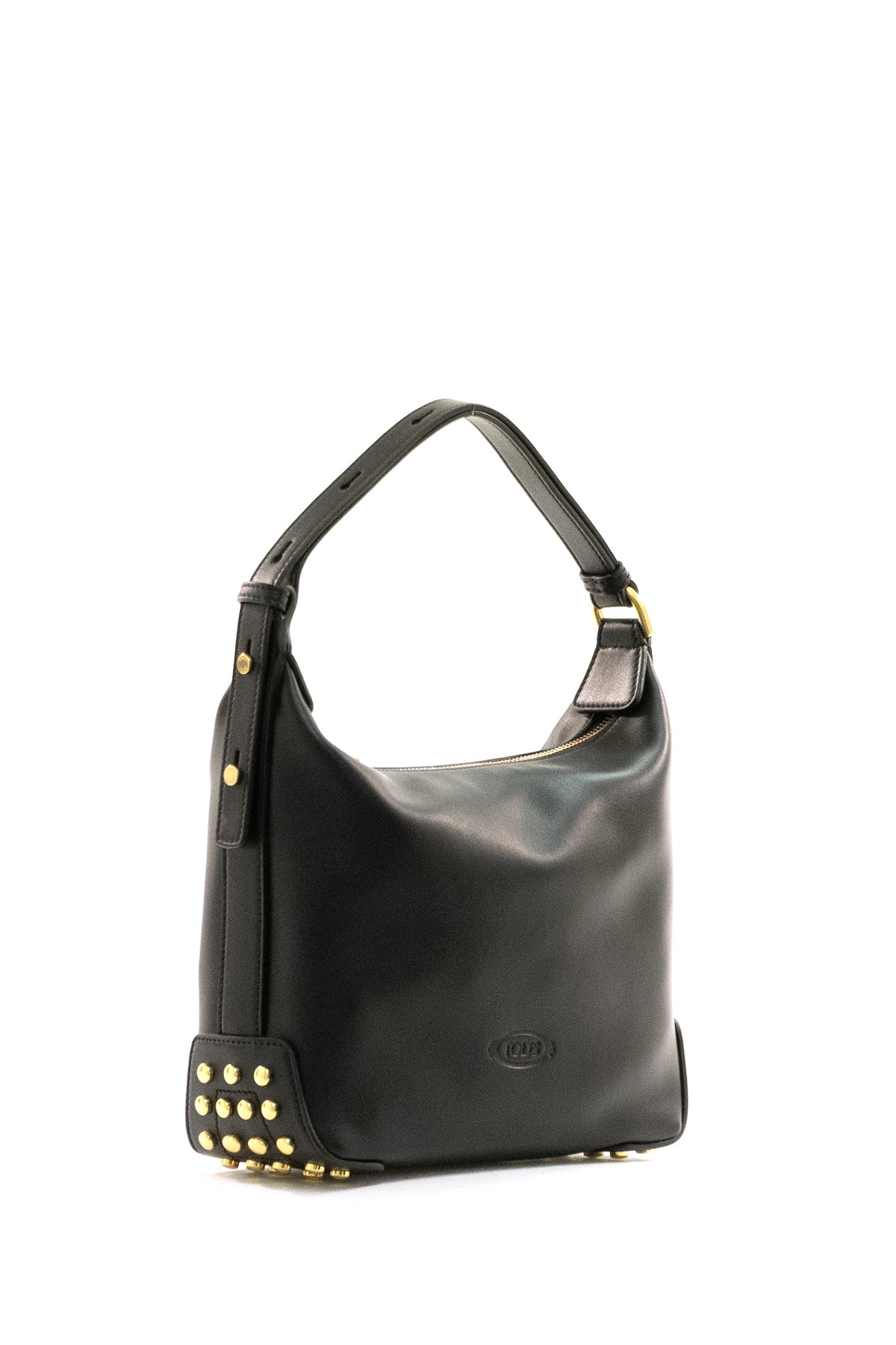 TOD'S Black leather shoulder bag, view 2