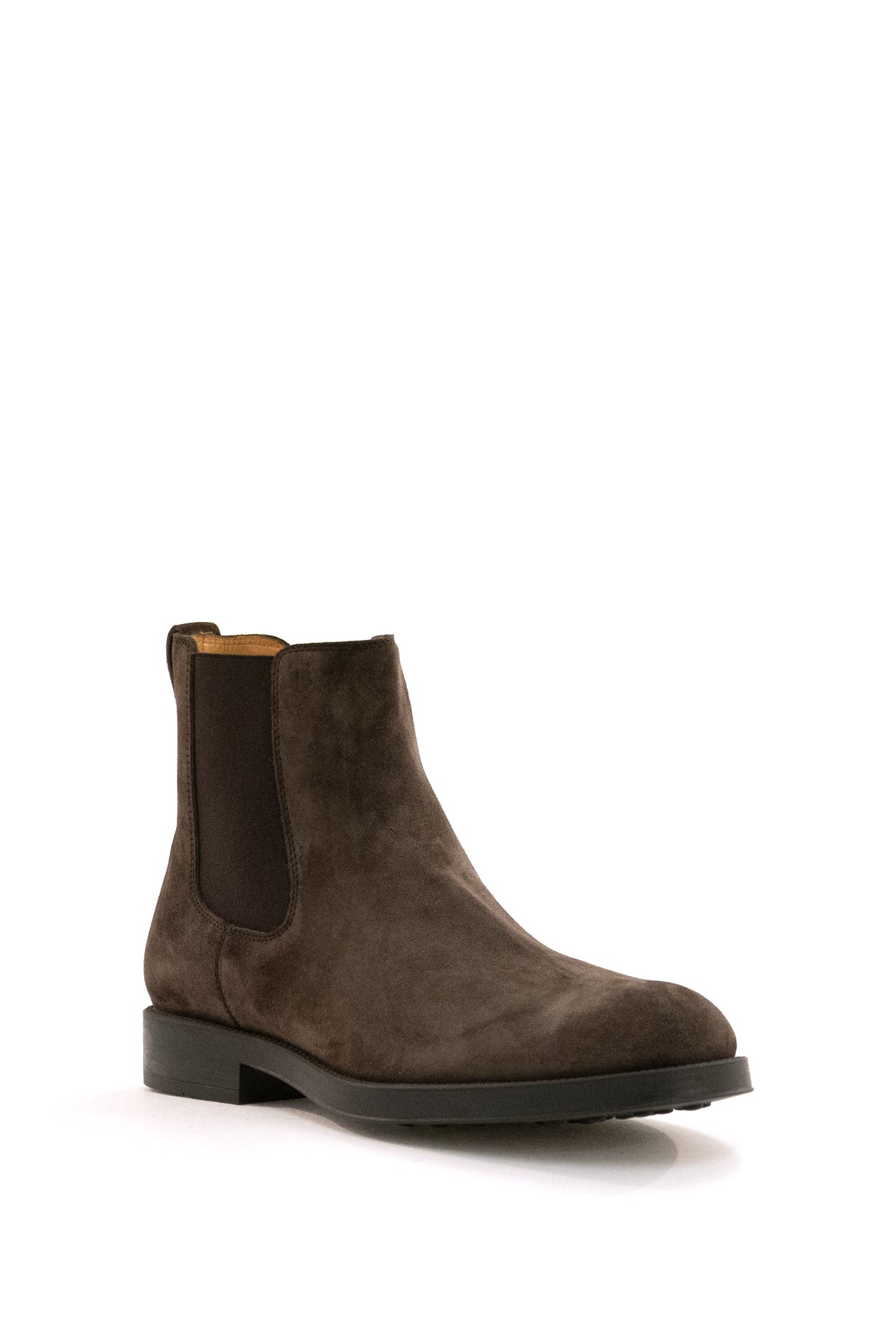 TOD'S Stivaletti Chelsea in suede di colore marrone, vista 2